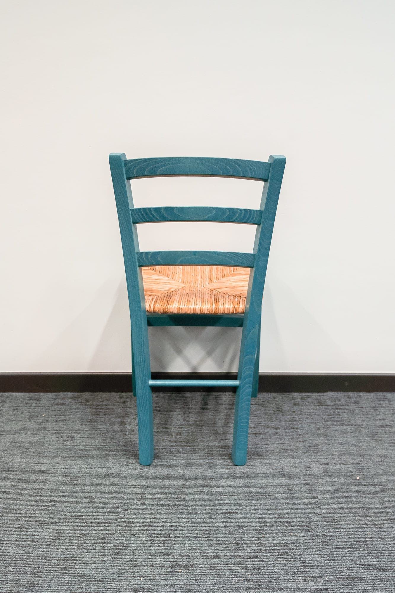 Groen en rieten stoel-2