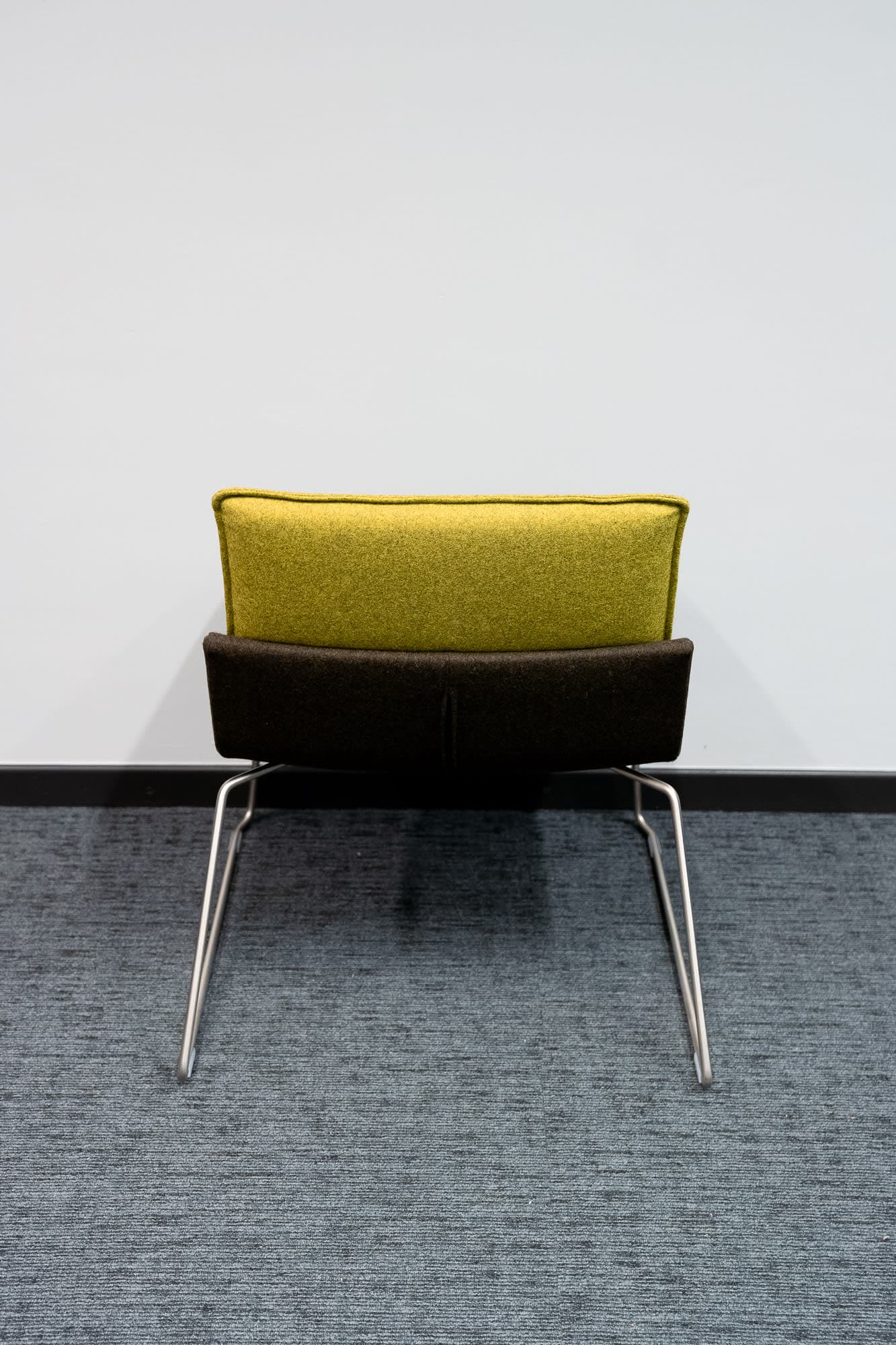 Gispen gray and light green design chair-2