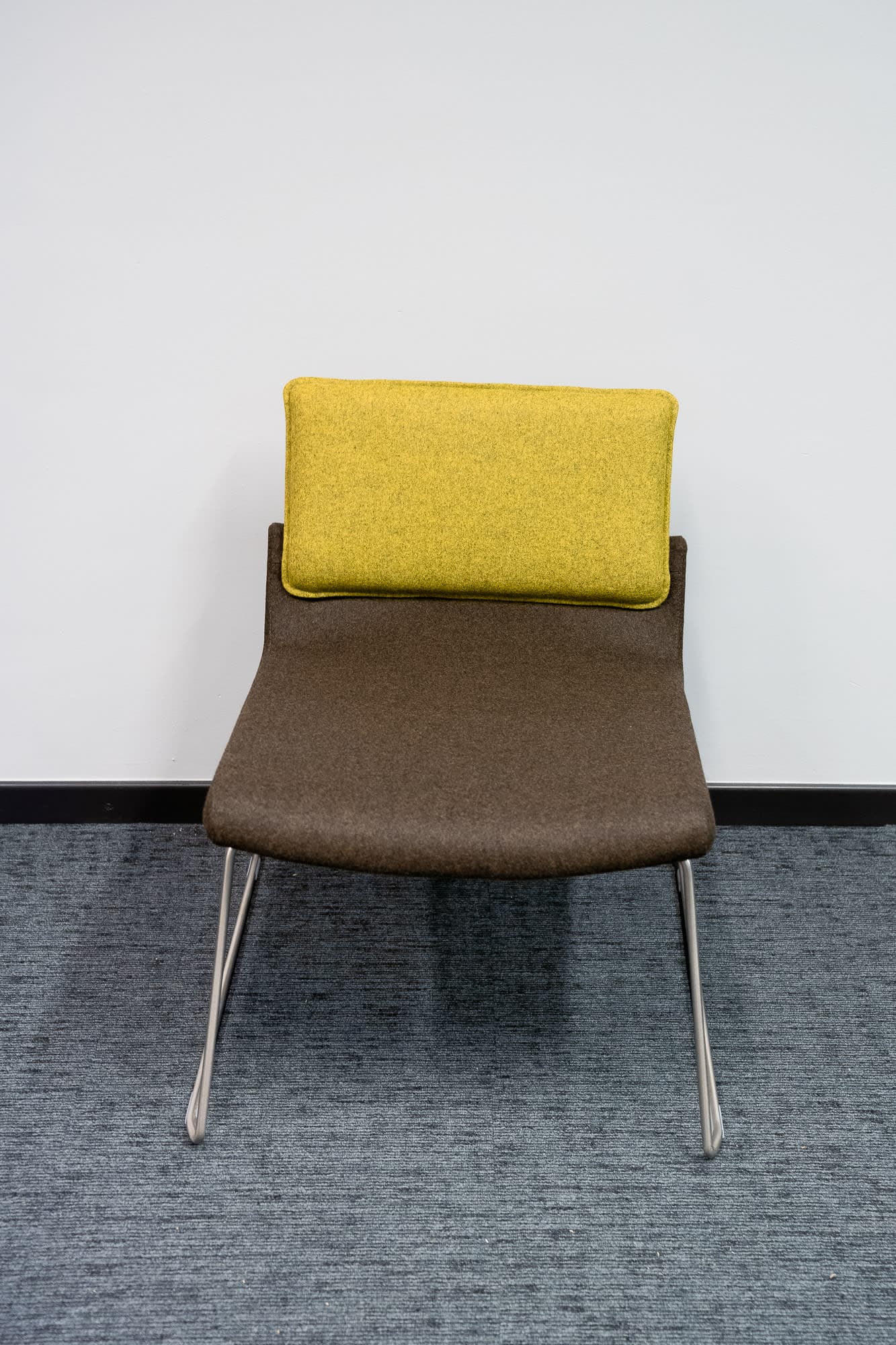 Gispen gray and light green design chair-0