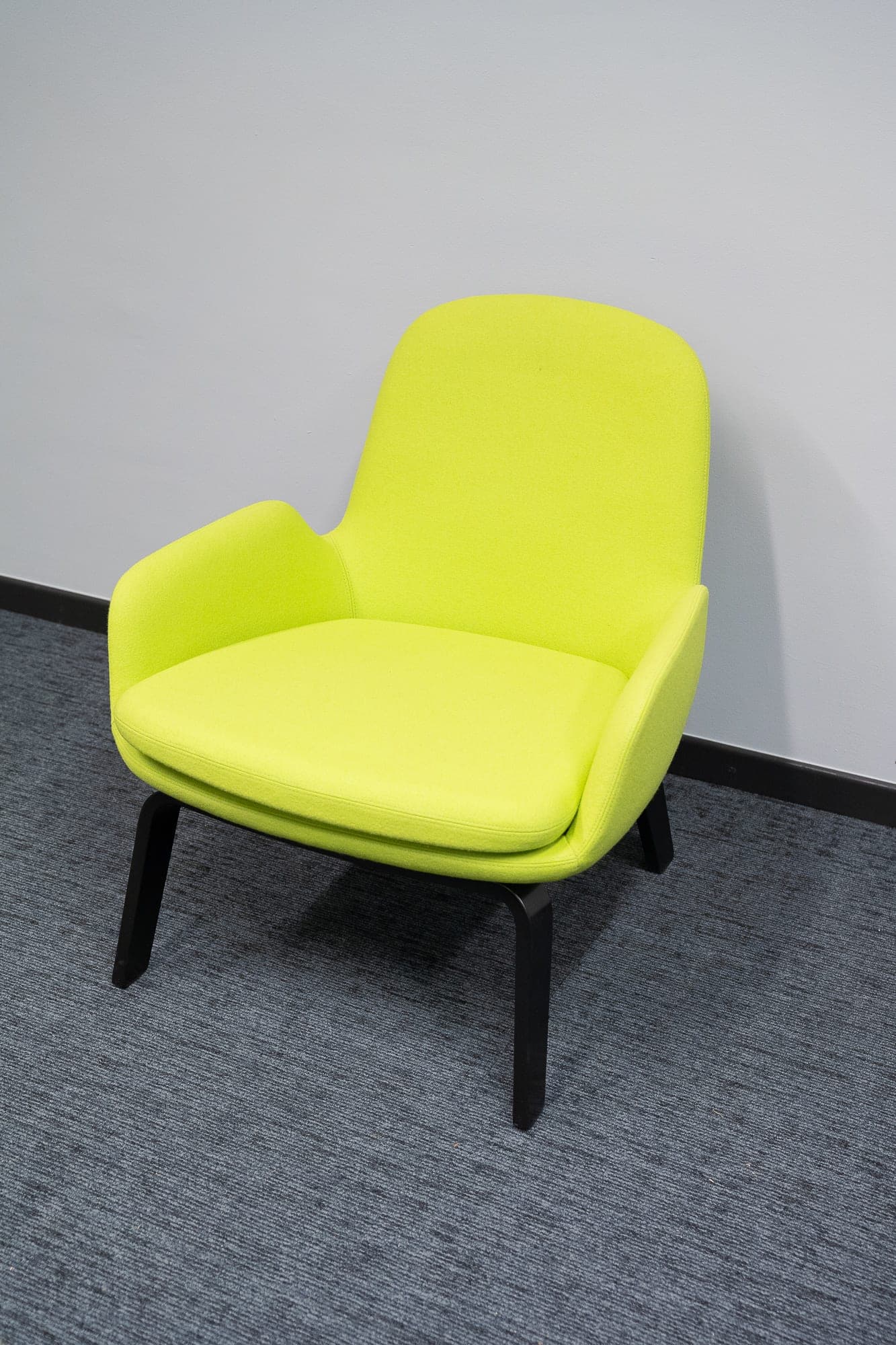 Normann Yellow green Low Armchair-1