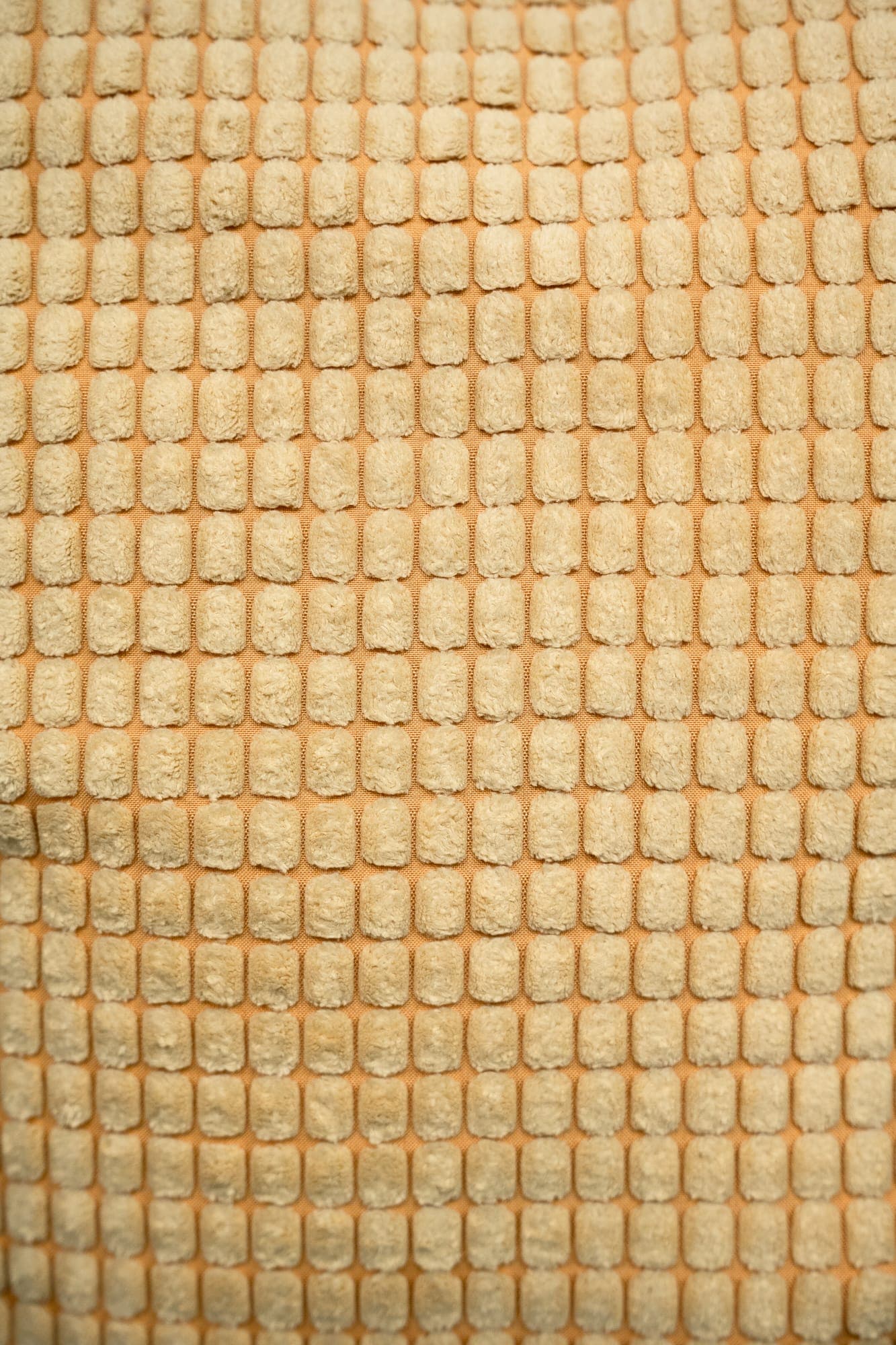 ochre waffle cushion-2