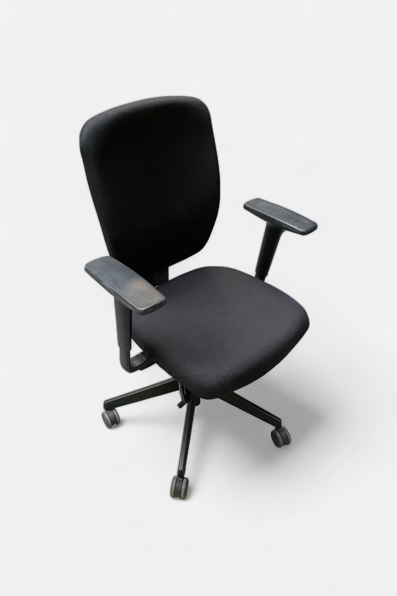 Senator Adjustable black office chair on wheels-0