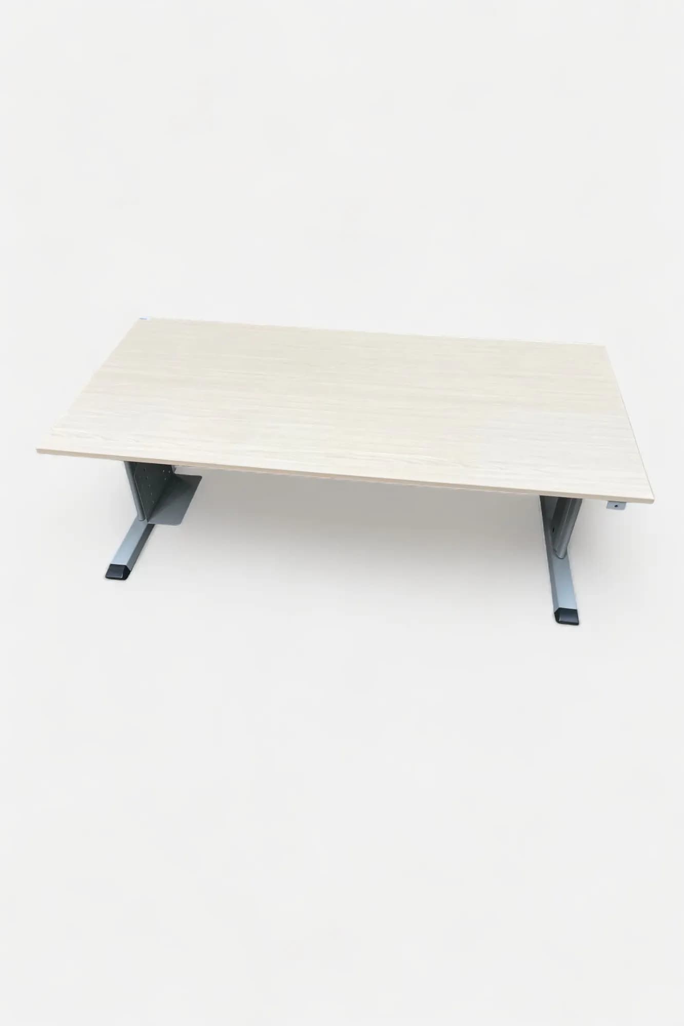 PAMI 180cm adjustable height desks with round cable access