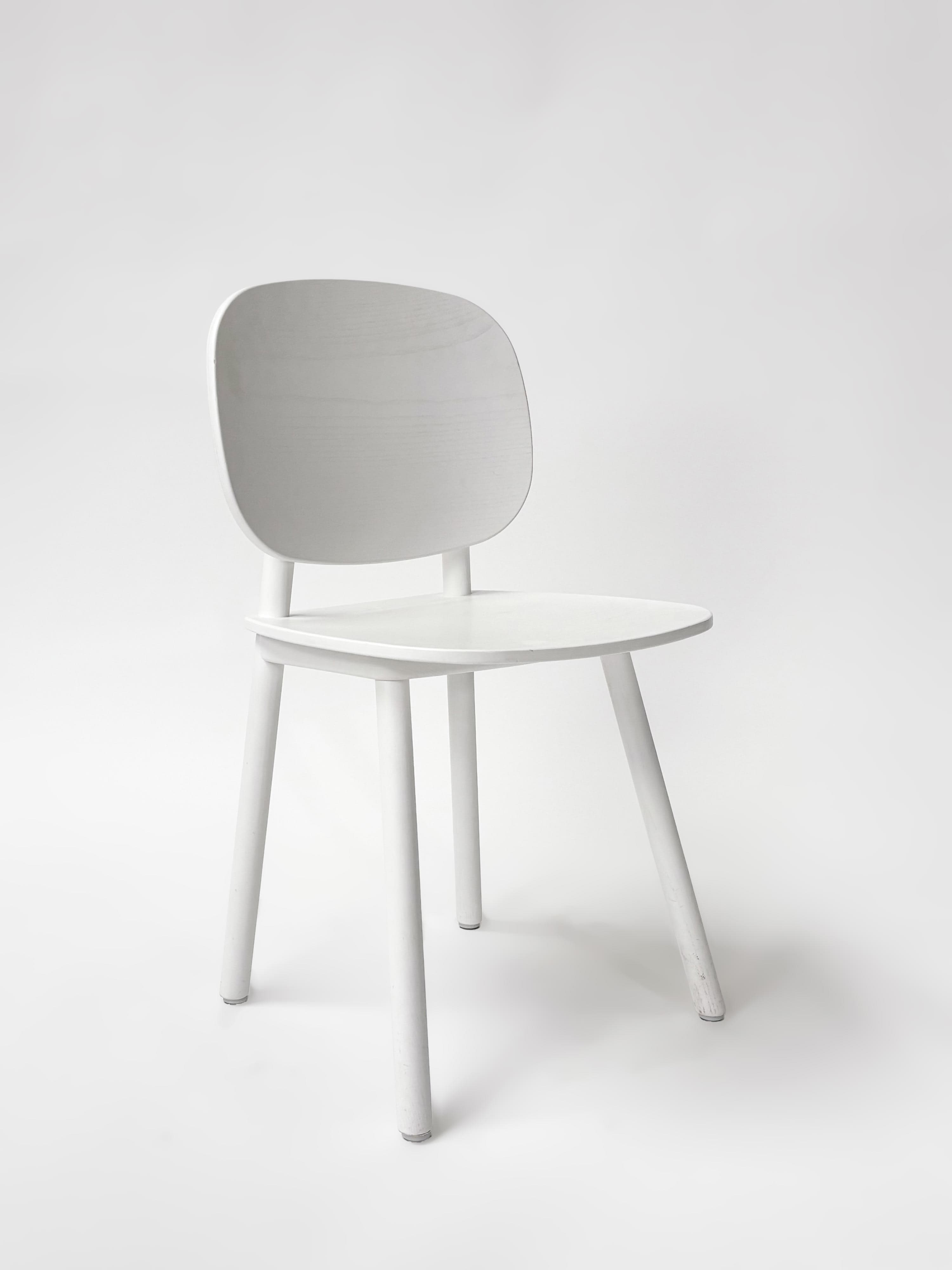 CRUSO White Oak Wood Dining Chair with some spots-0