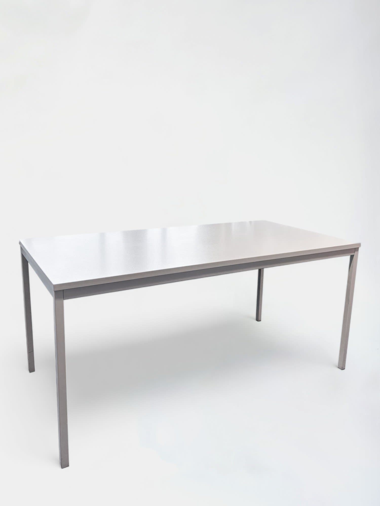 160cm White/light grey Laminate Table