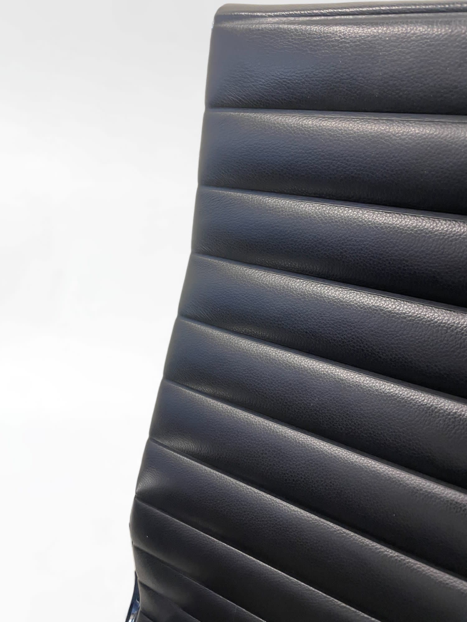 Vitra Eames Leather Black Chair EA119-2