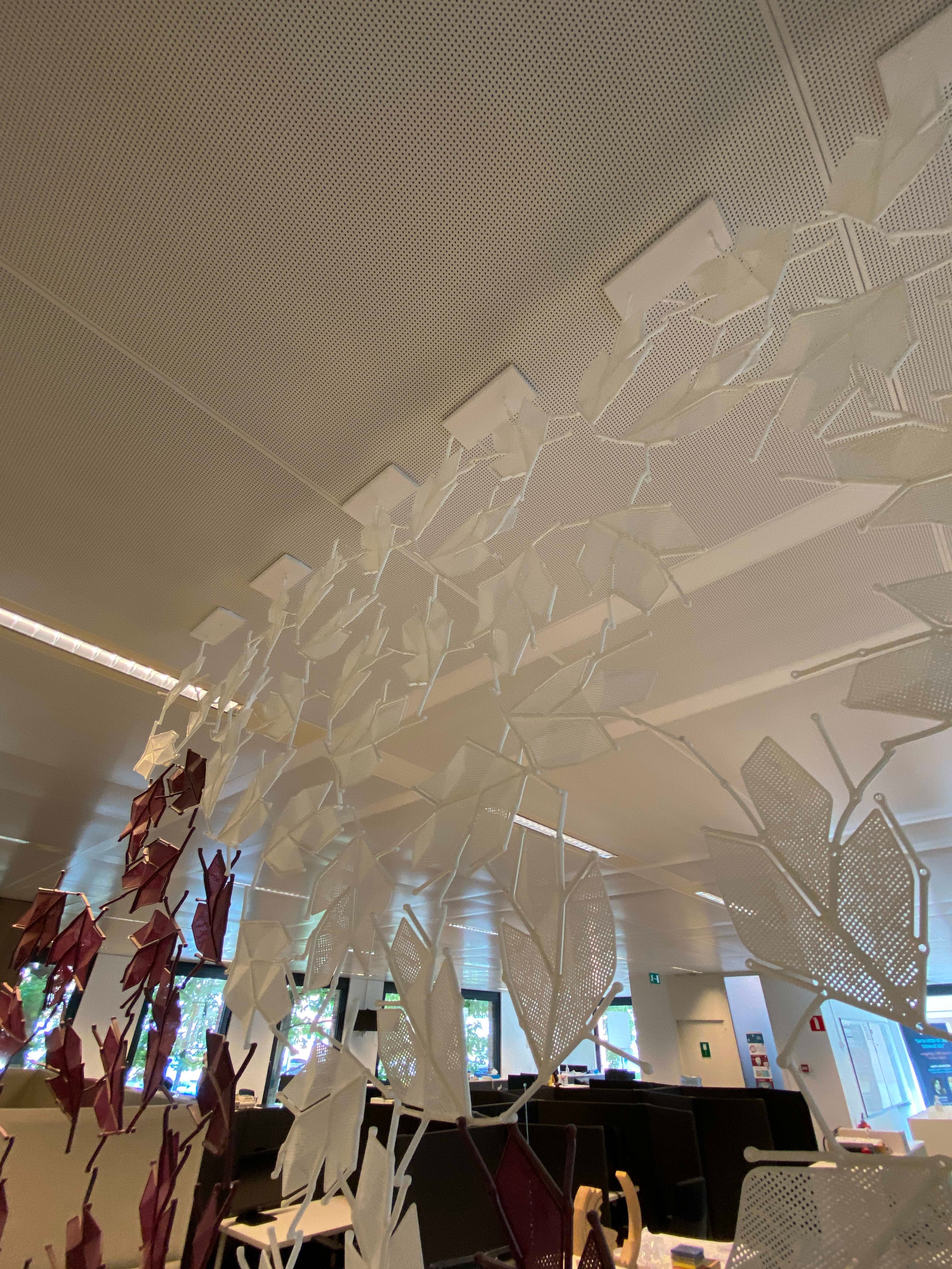 Origami multicolore en papier pour oiseaux Décorations à suspendre-2