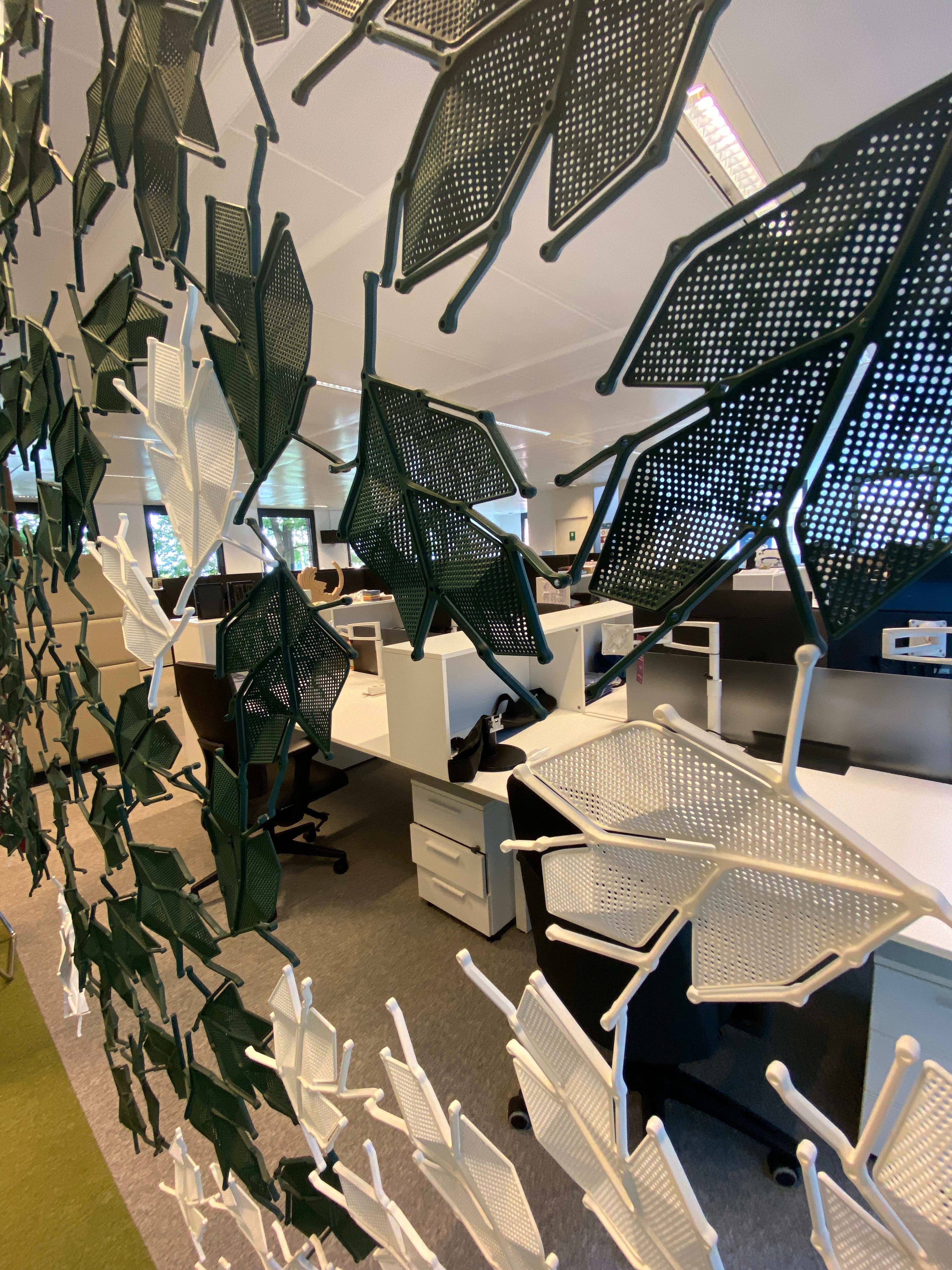 Origami multicolore en papier pour oiseaux Décorations à suspendre-3