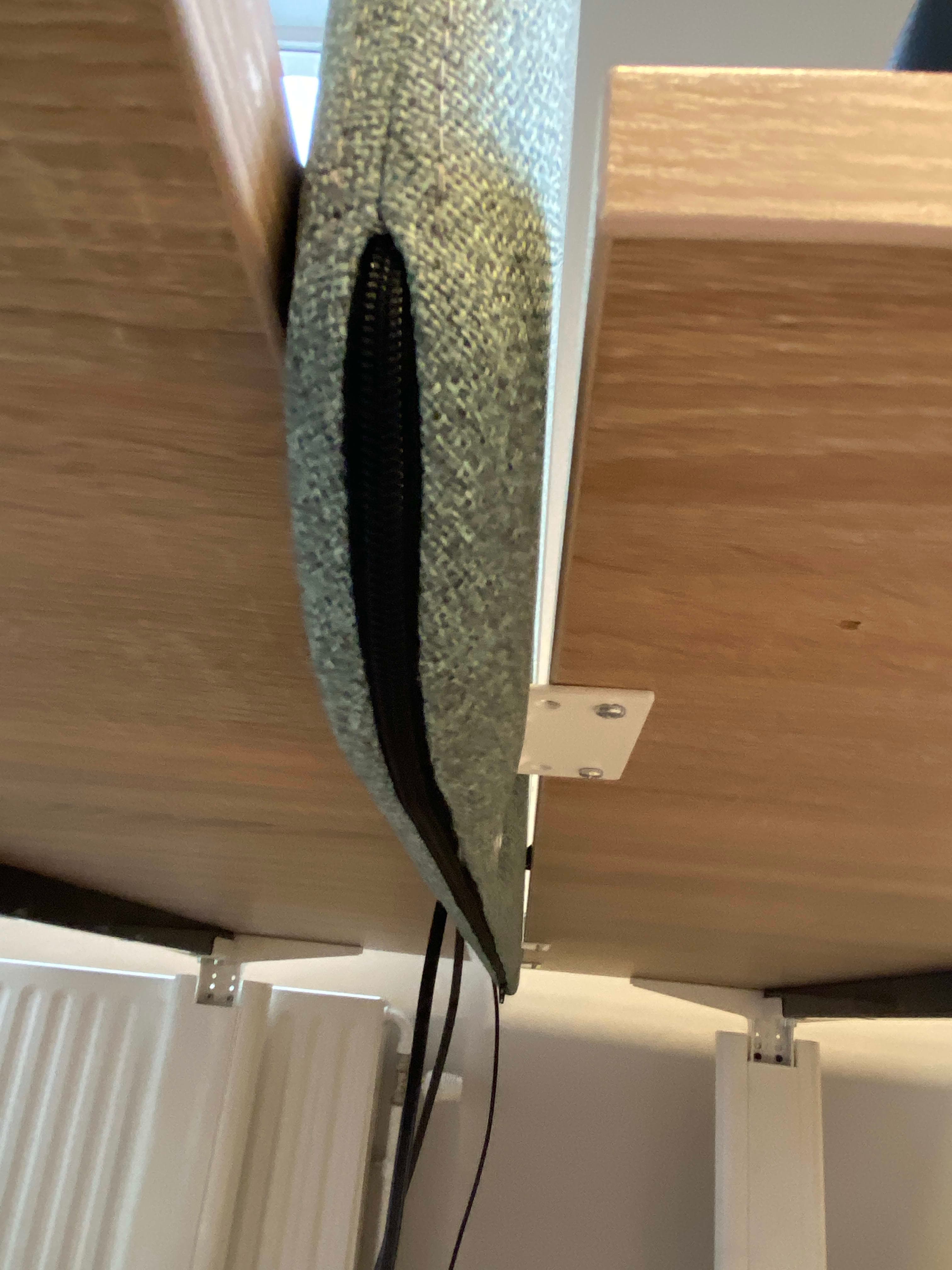 160cm Licht enkelvoudig houten laminaat bureau met verstelbare hoogte zonder blauw tussenschot-2