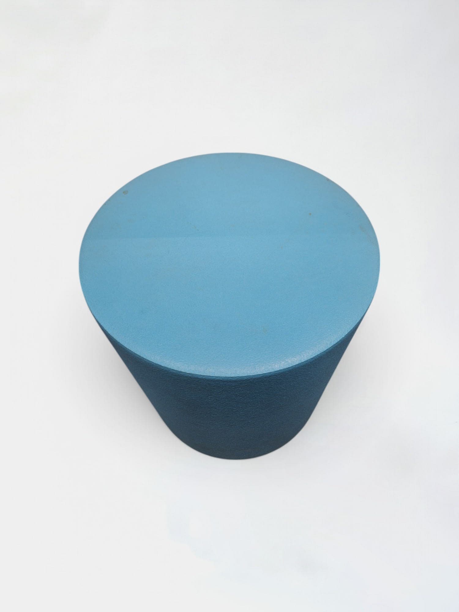 Light blue lightweight plastic pouffe-1