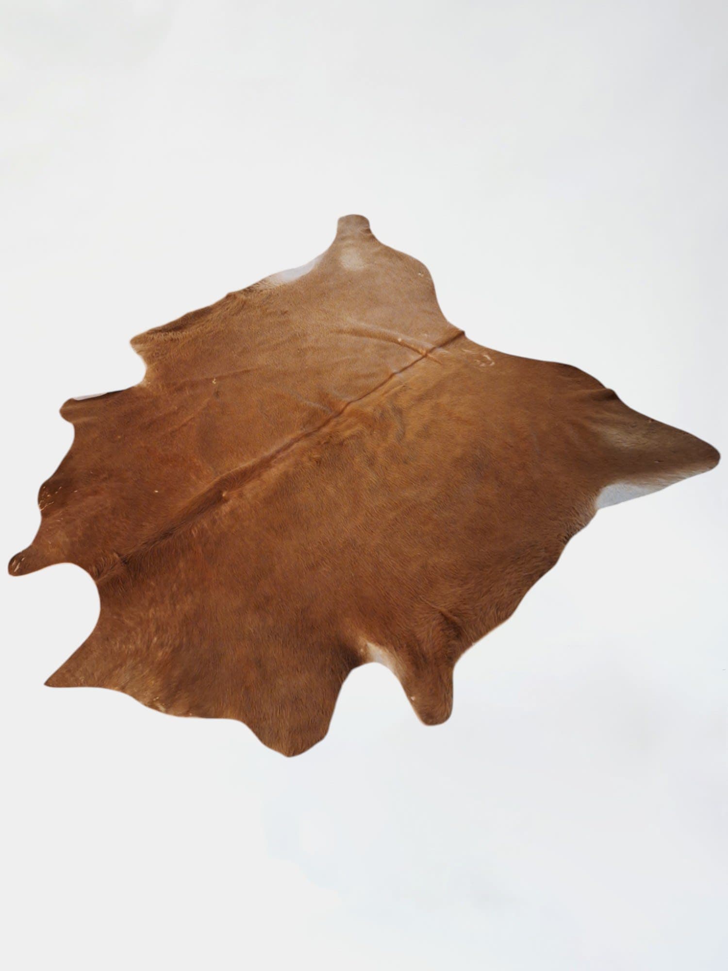 IKEA Koldby Tapis en peau de vache marron avec forme naturelle-1