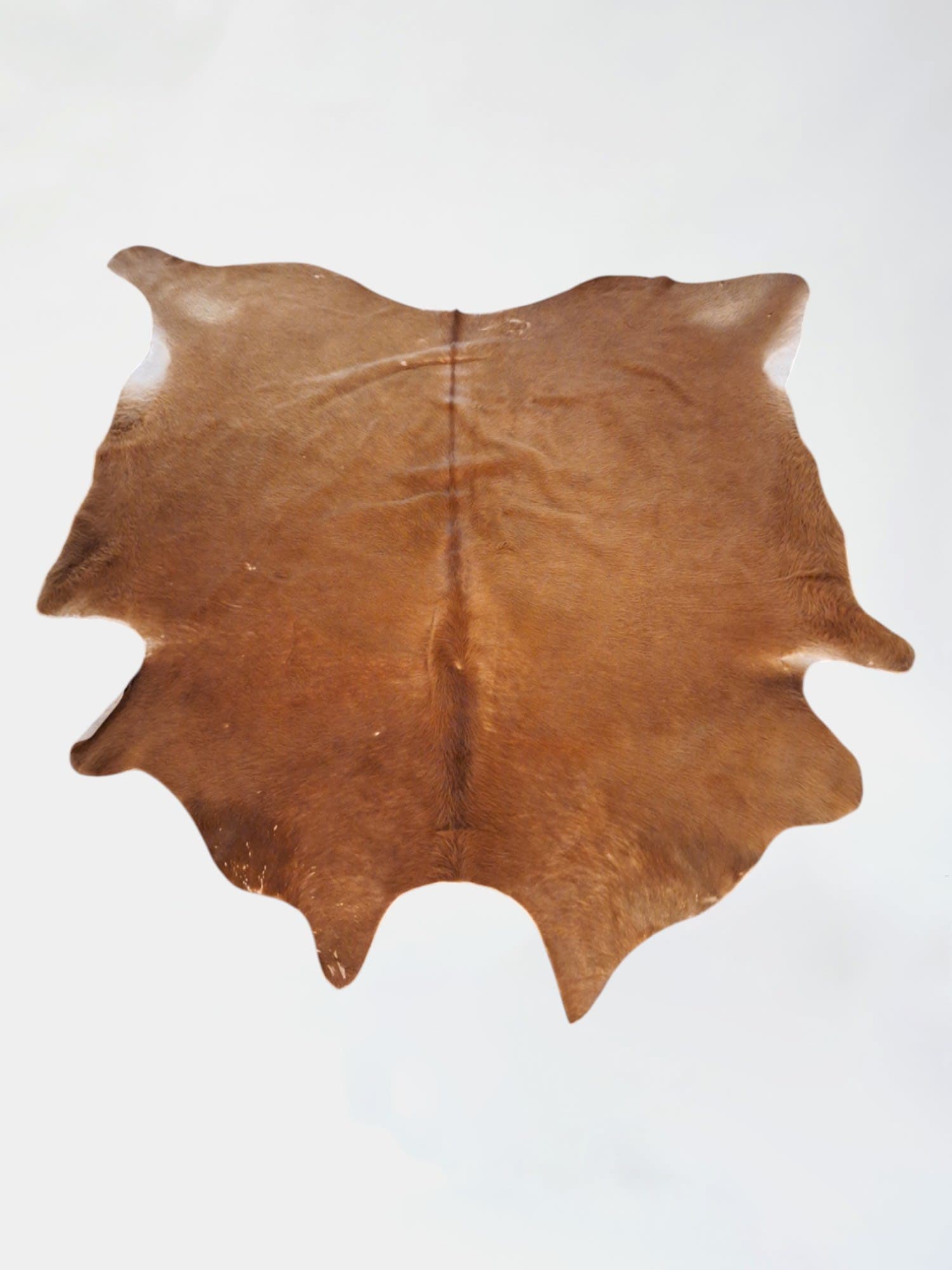 IKEA Koldby Tapis en peau de vache marron avec forme naturelle-0