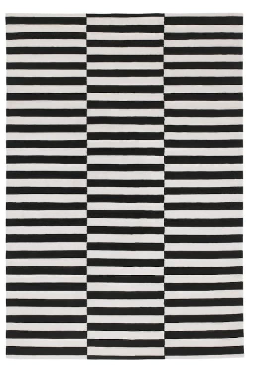 Tapis Ikea noir et blanc-0