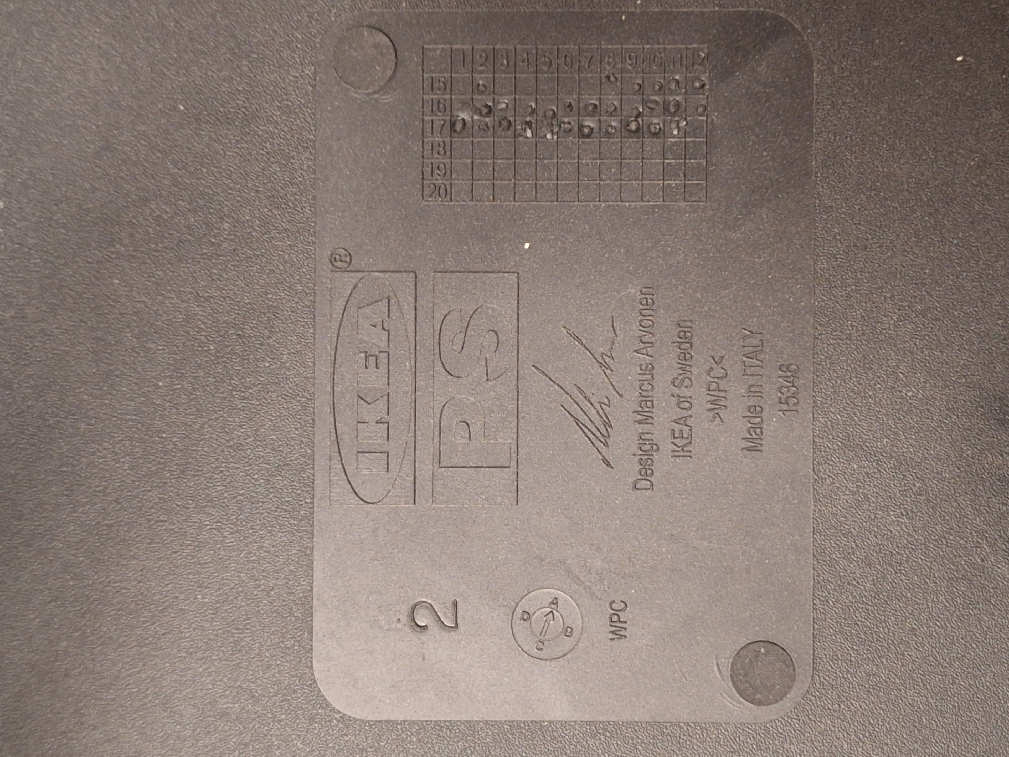 IKEA black outside plastic chair-4