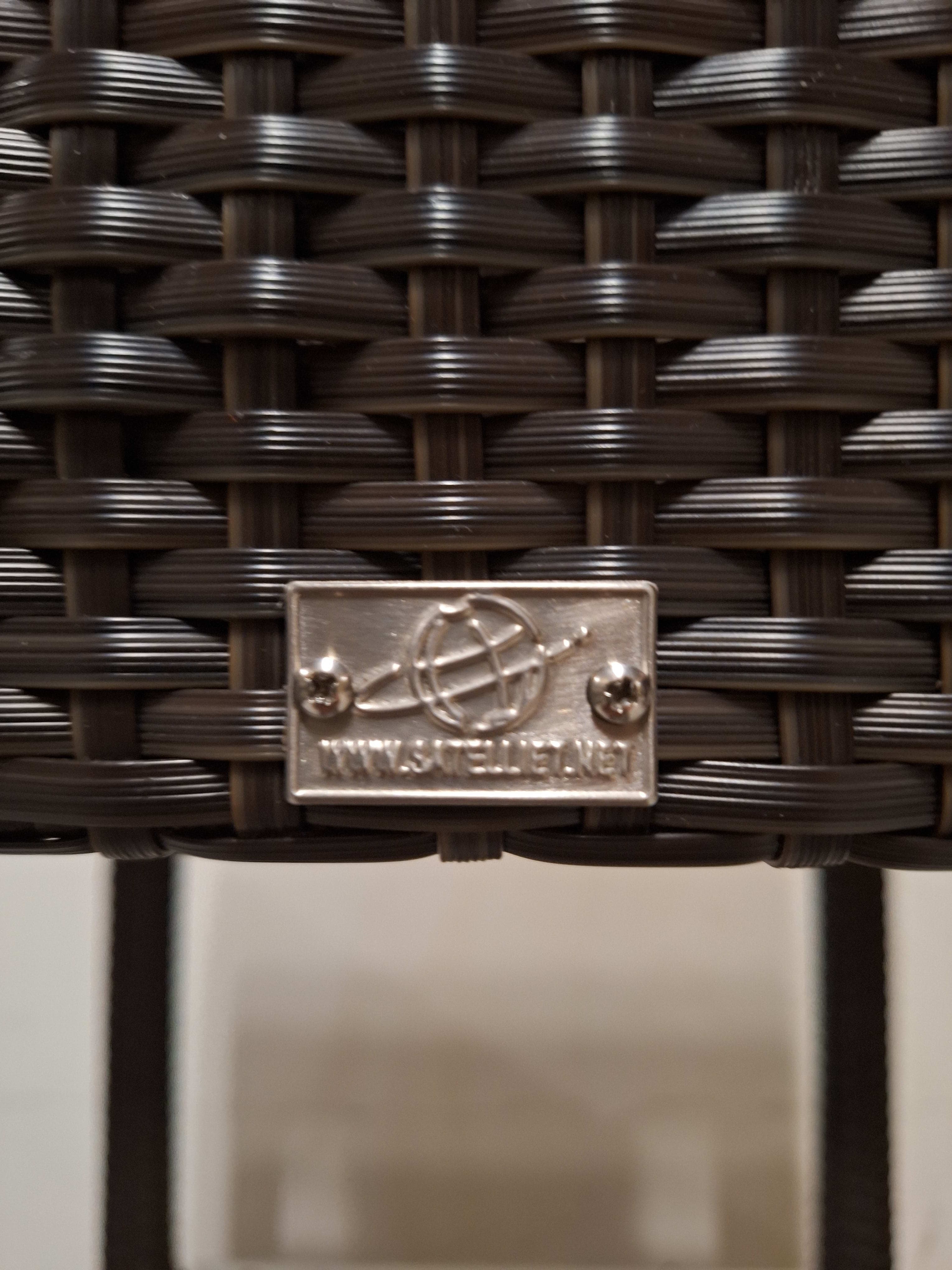 Satelliet brown plastic wicker chair-4