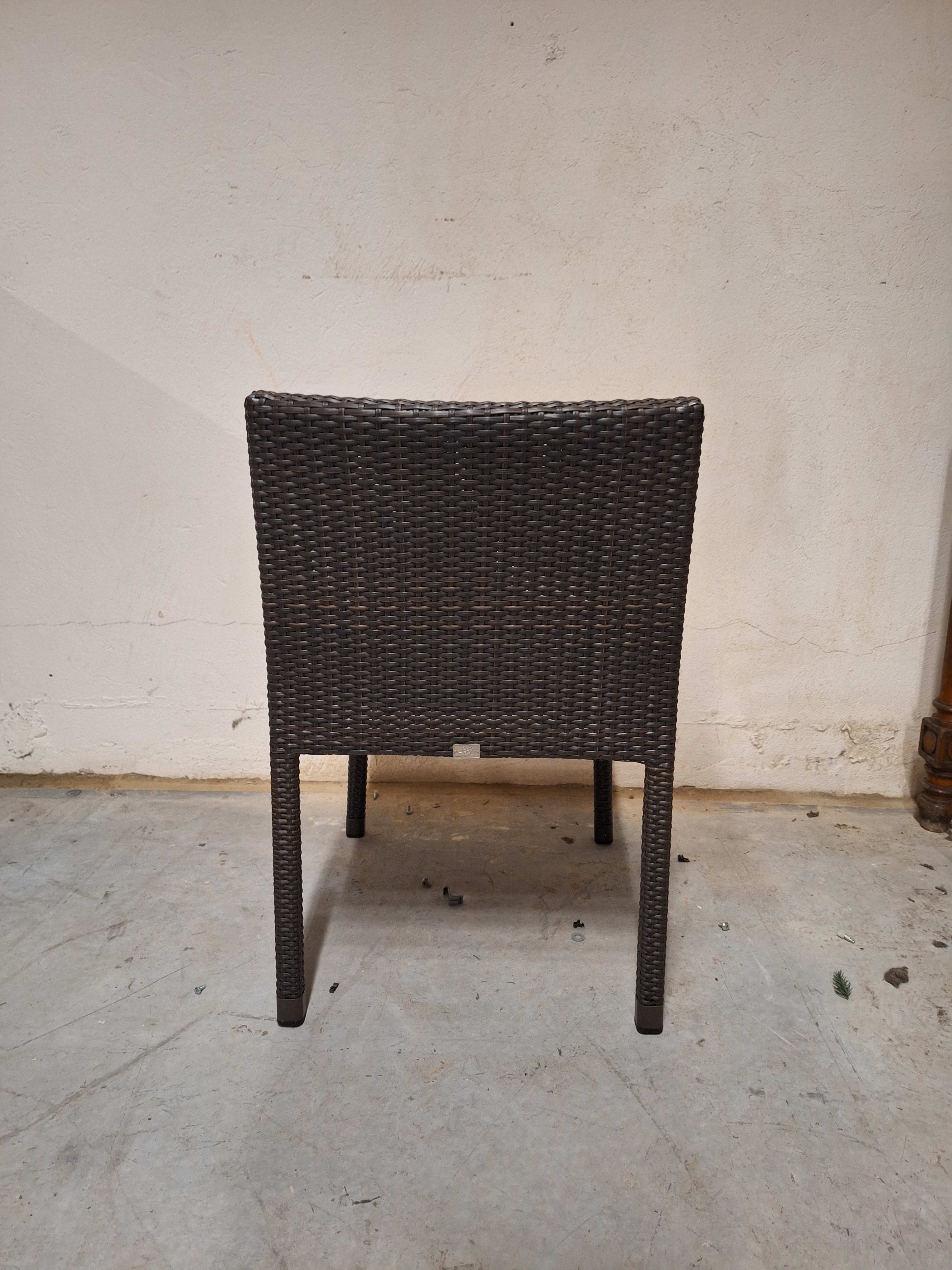 Satelliet brown plastic wicker chair-3