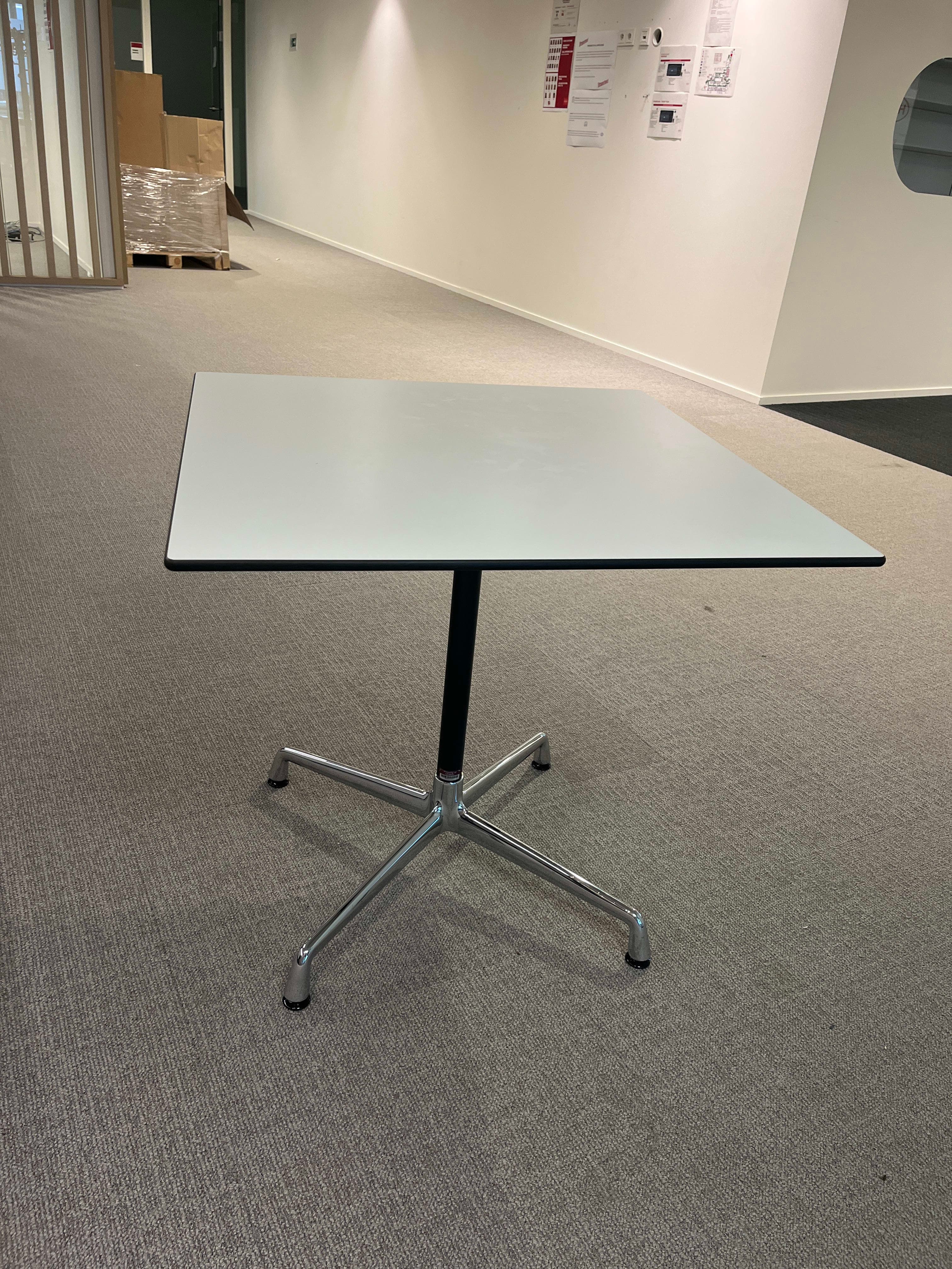 Vitra Eames 75cm White Contract Table Square-1