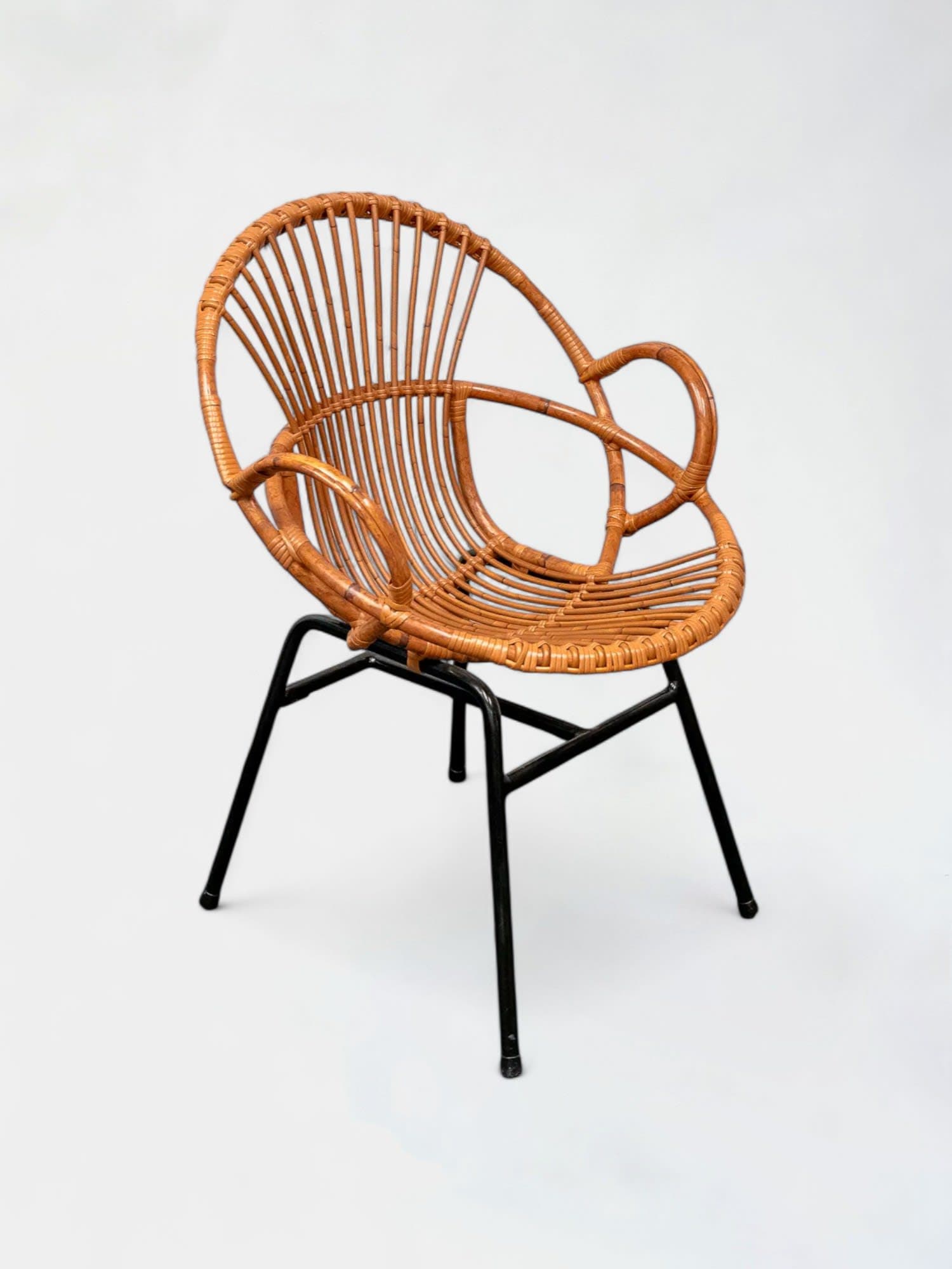 Chaise design en osier Satelliet-0