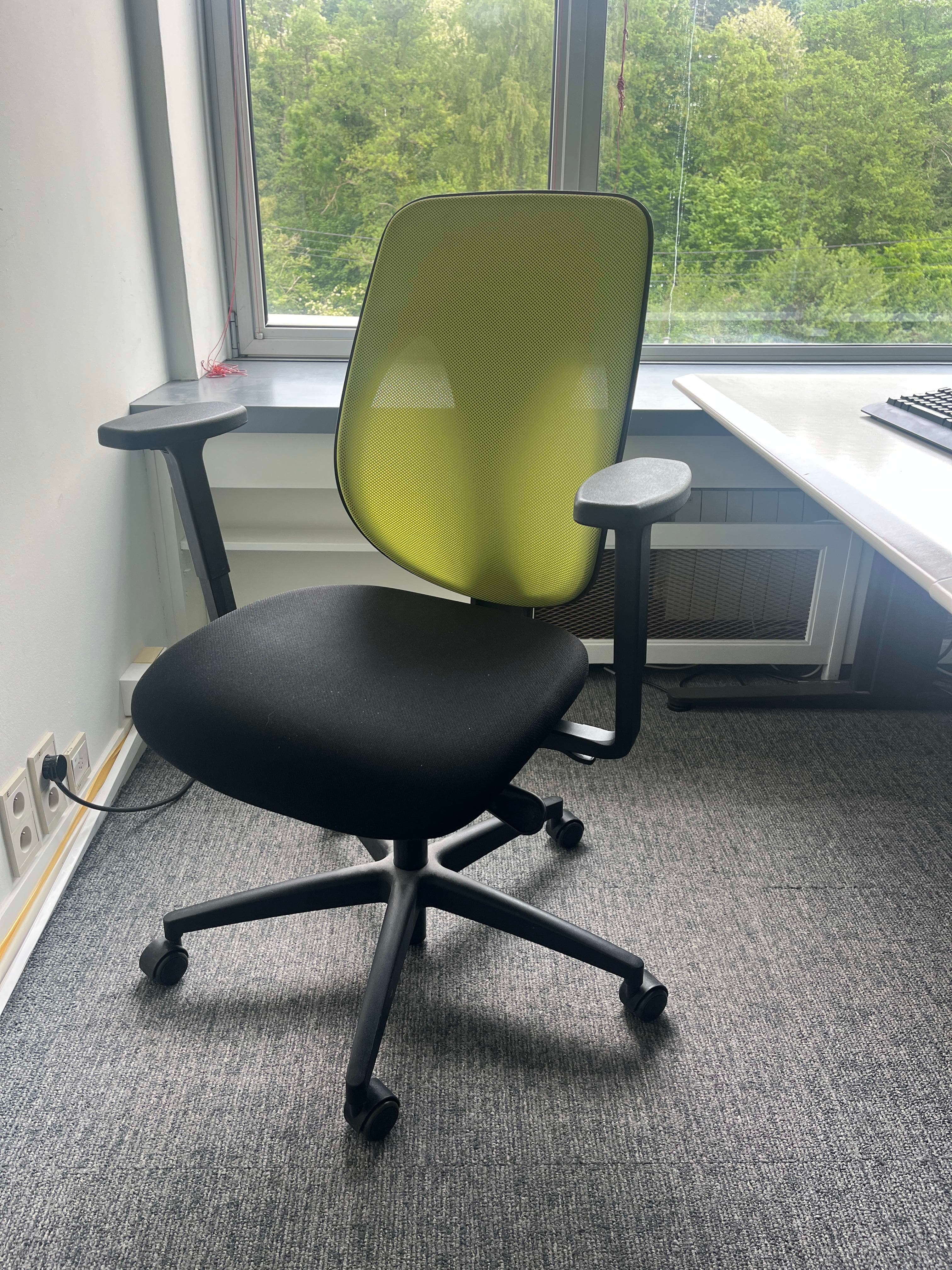 Bureaustoel Giroflex groen en zwart-4