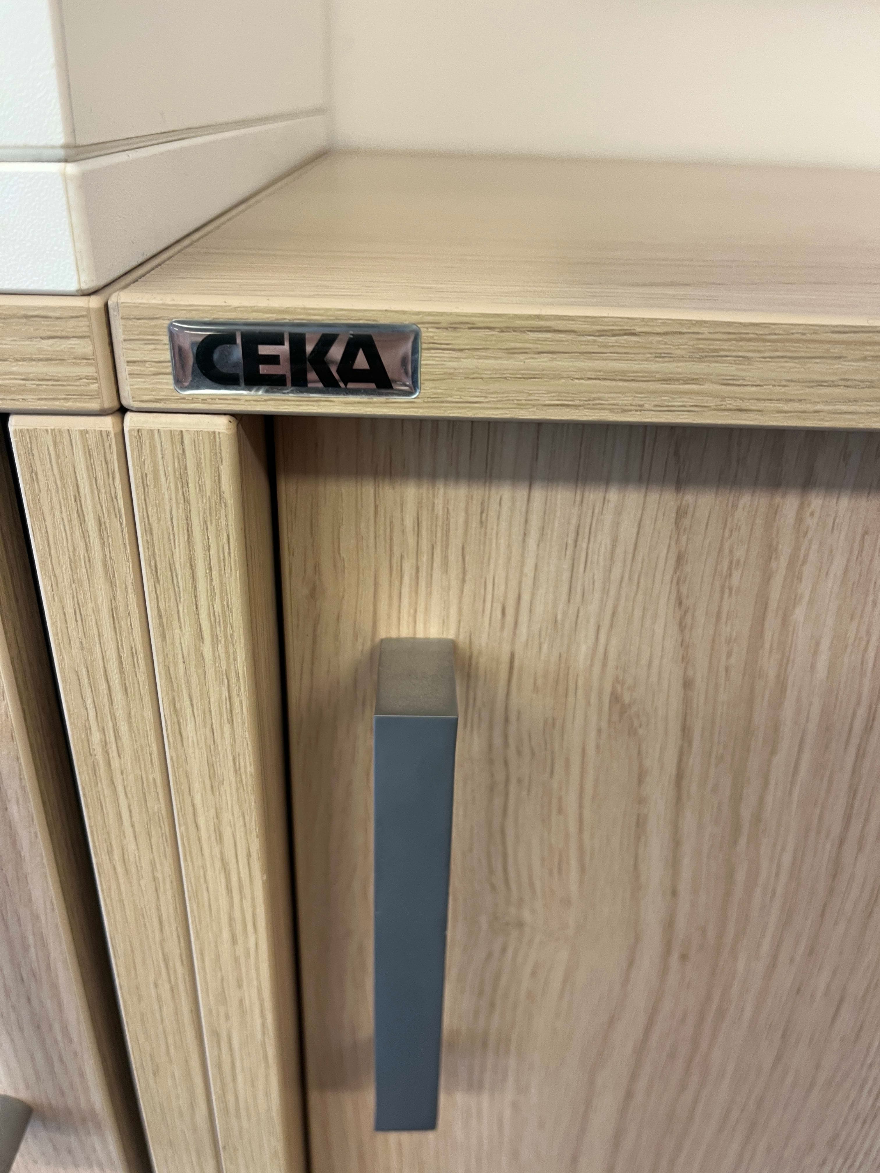 CEKA wooden cabinet with sliding doors-2
