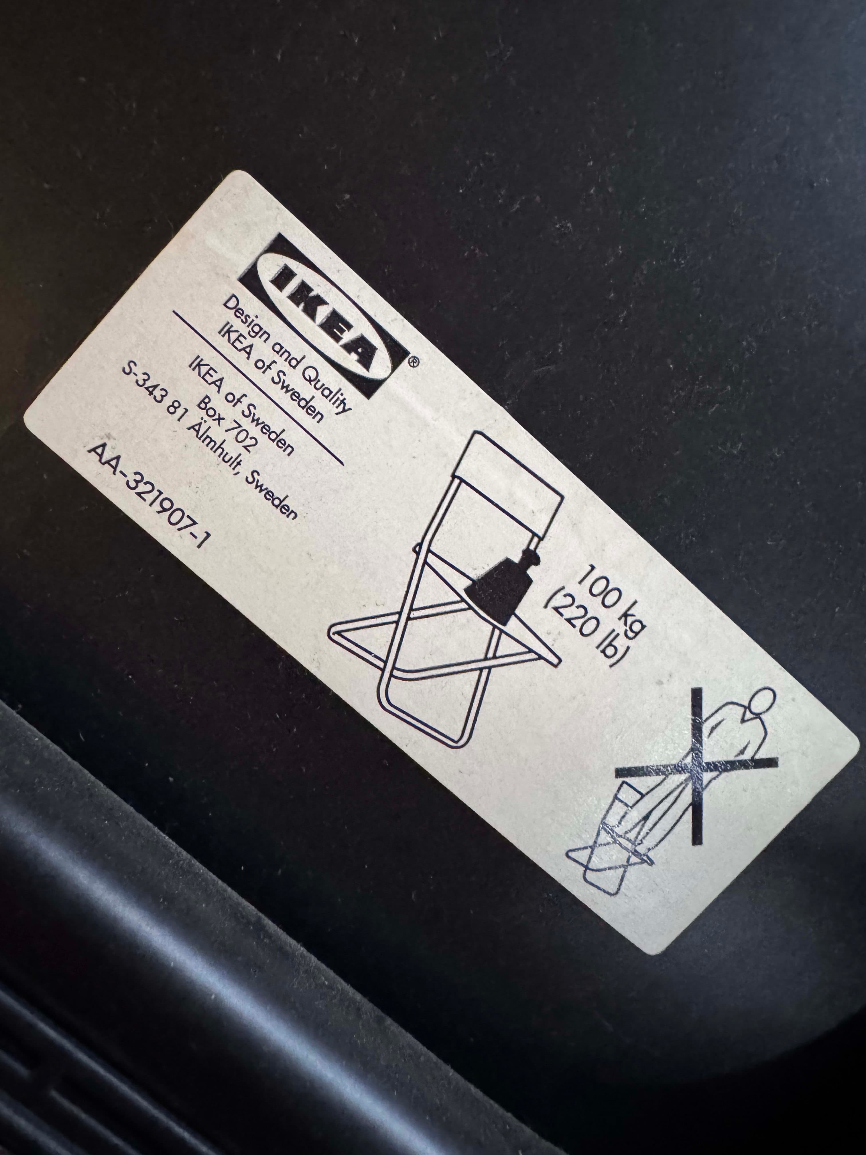 Foldable plastic black chair-4
