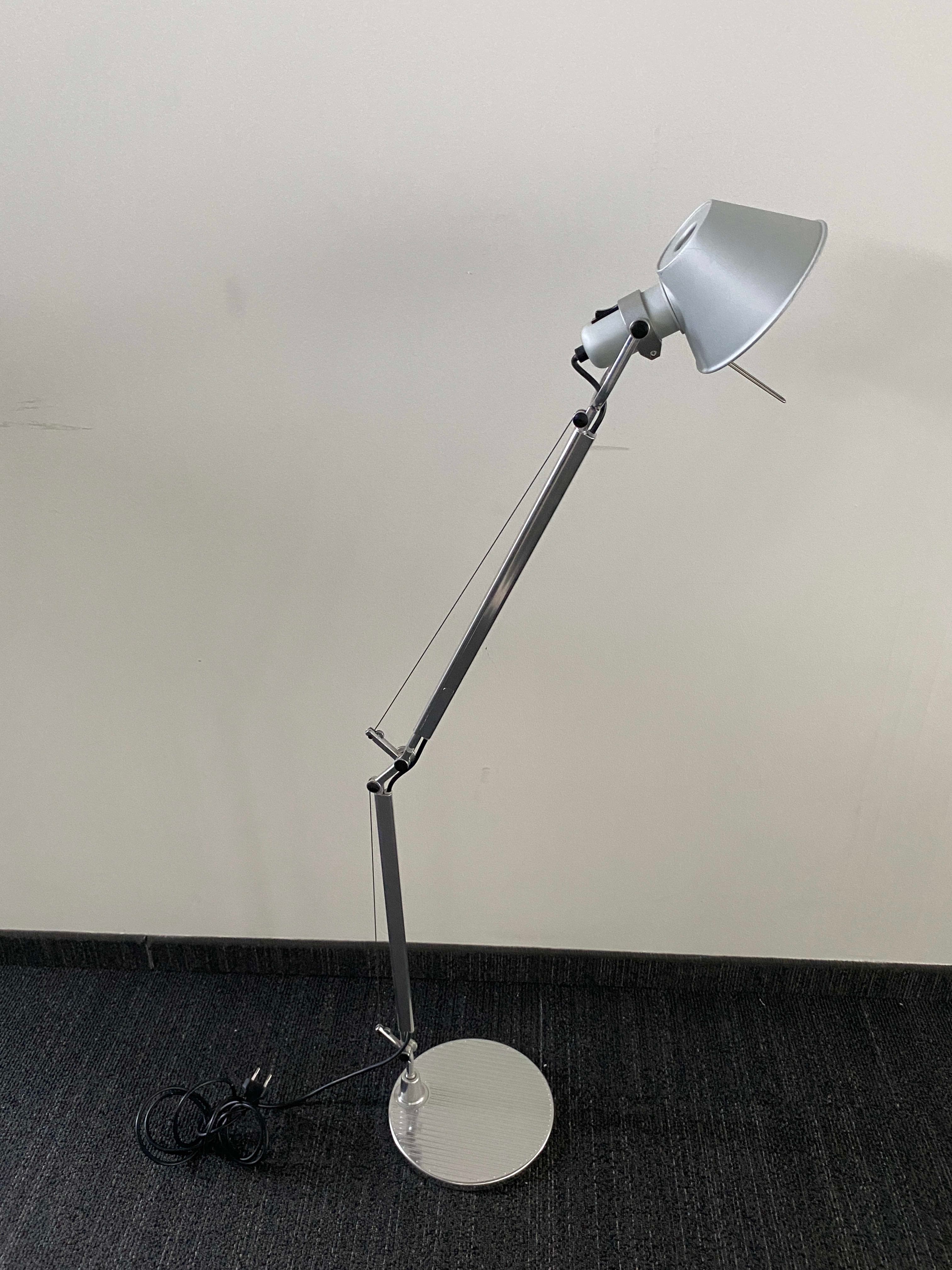 Artemide Tolomeo Zilver Metalen Verstelbare Lamp met Strak Ontwerp-6