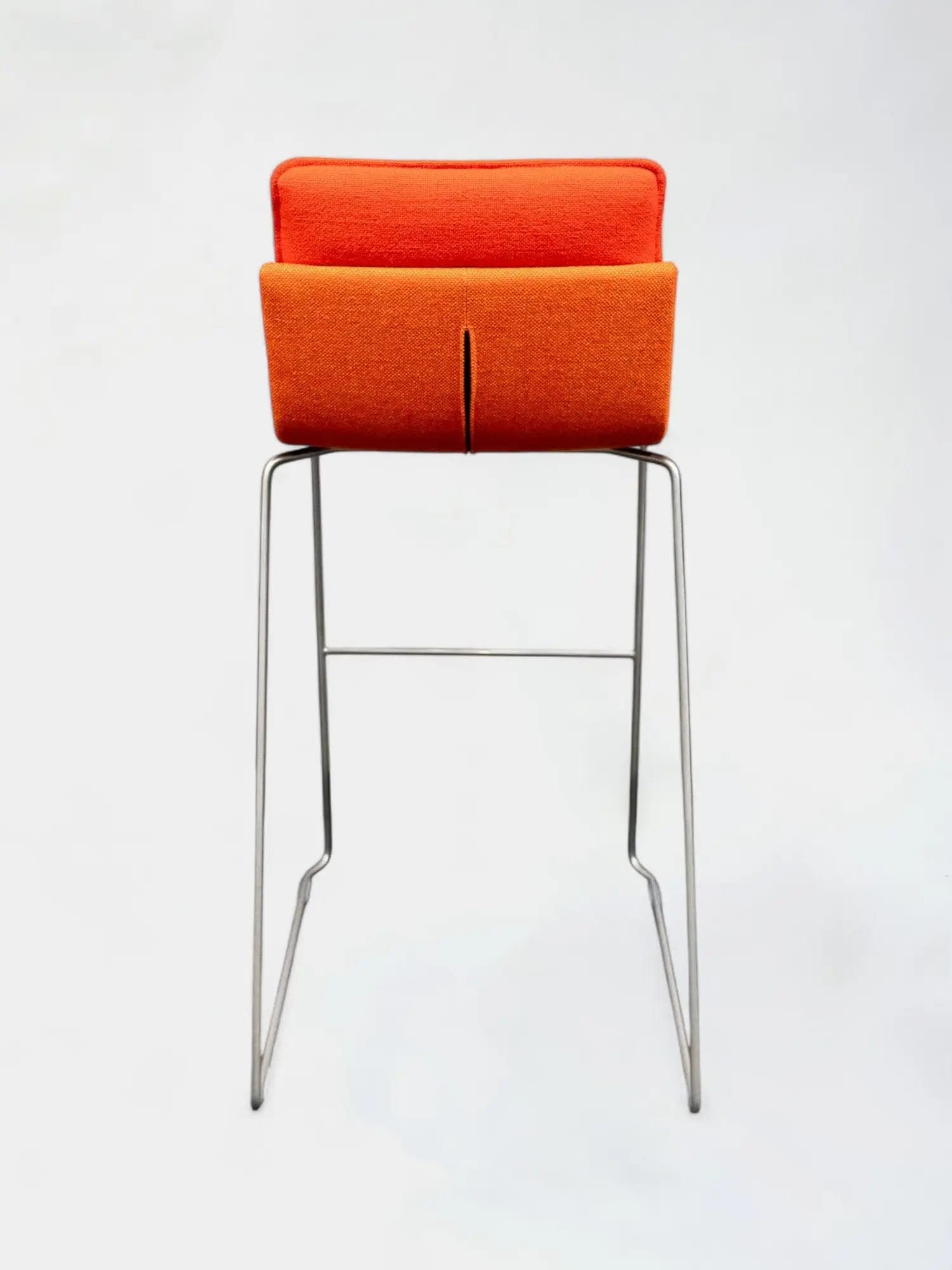 Gispen orange fabric high stool-3