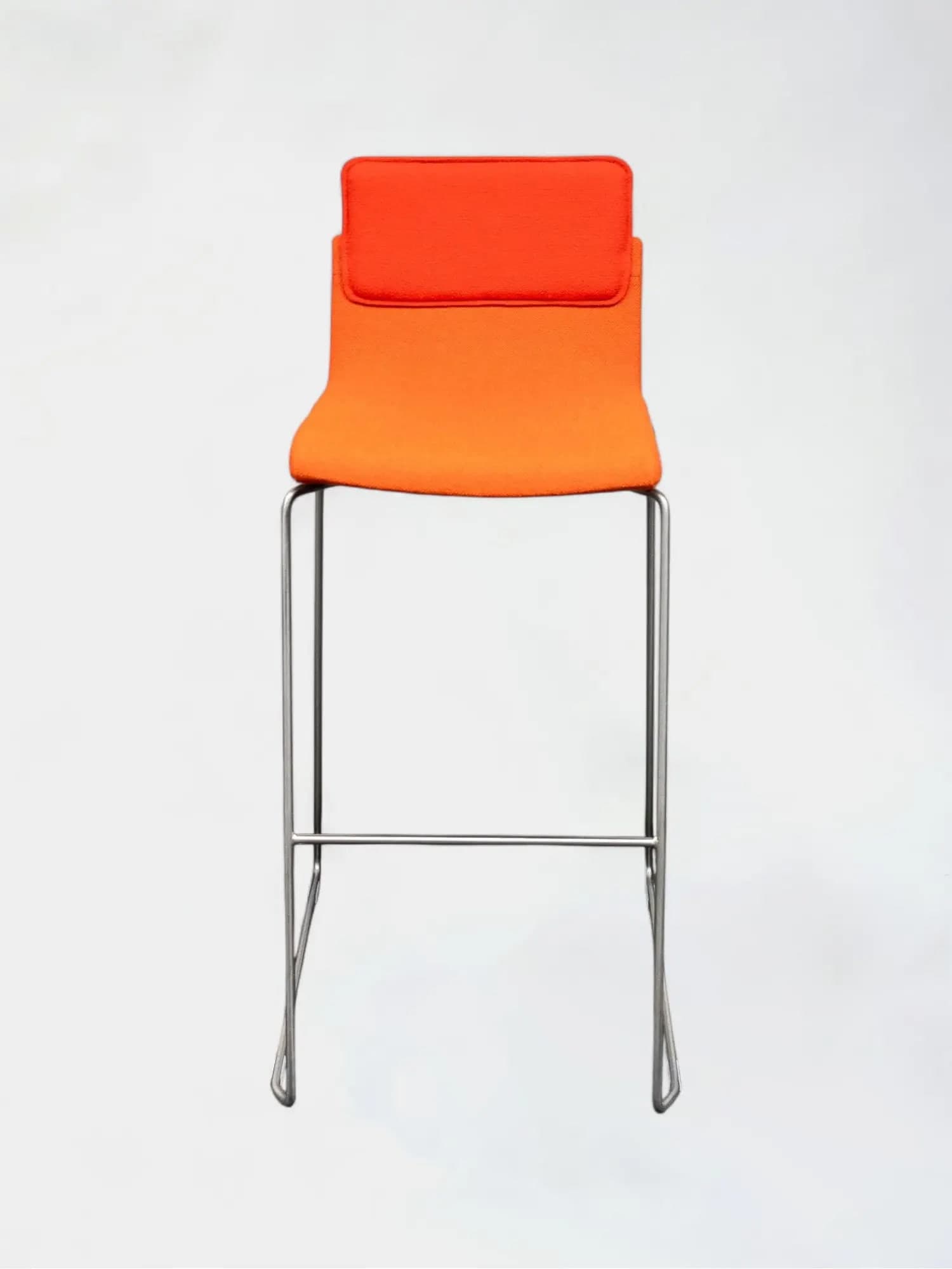 Gispen orange fabric high stool-1