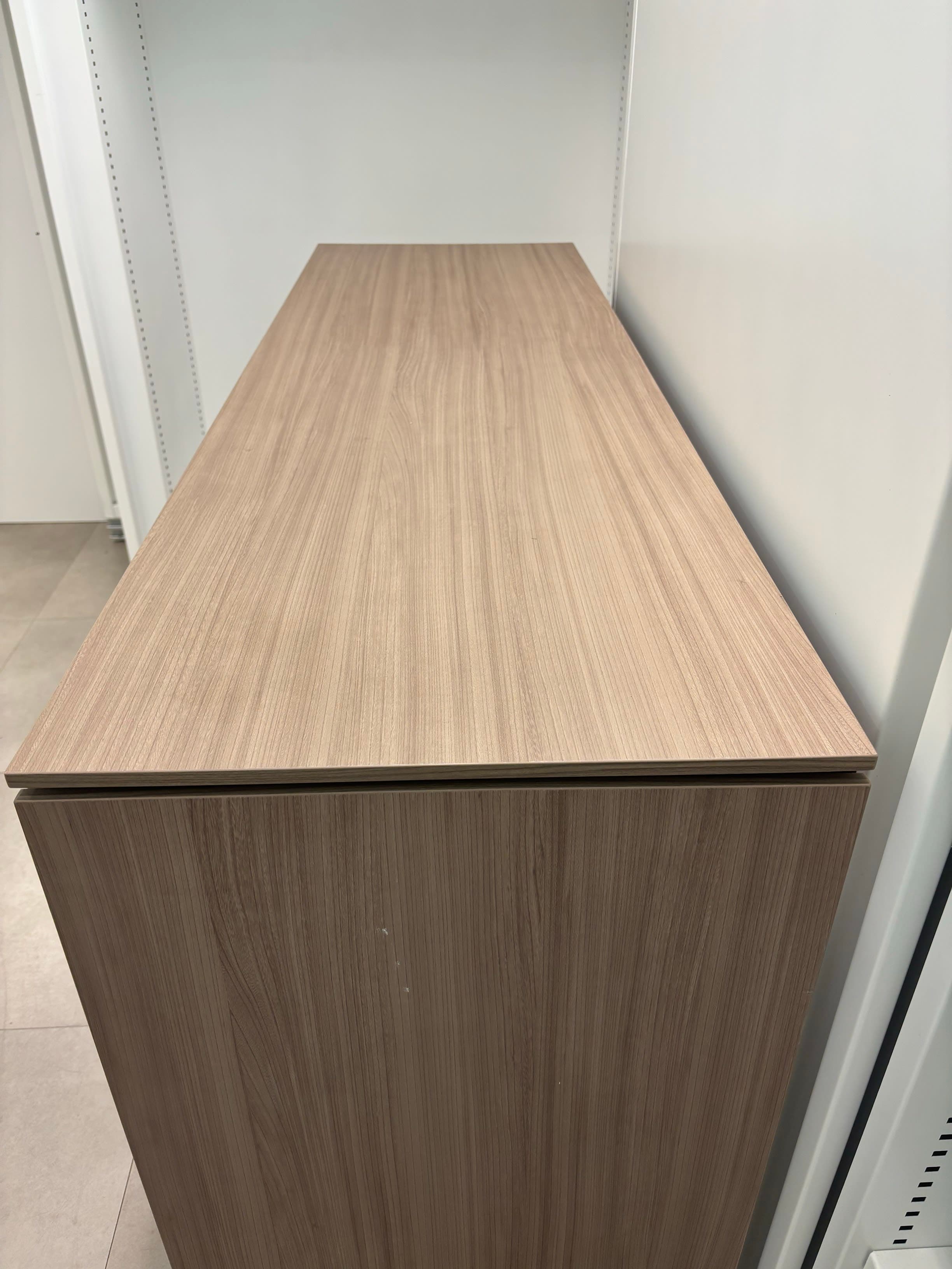 4 doors Wood storage with keys without small fridge-3