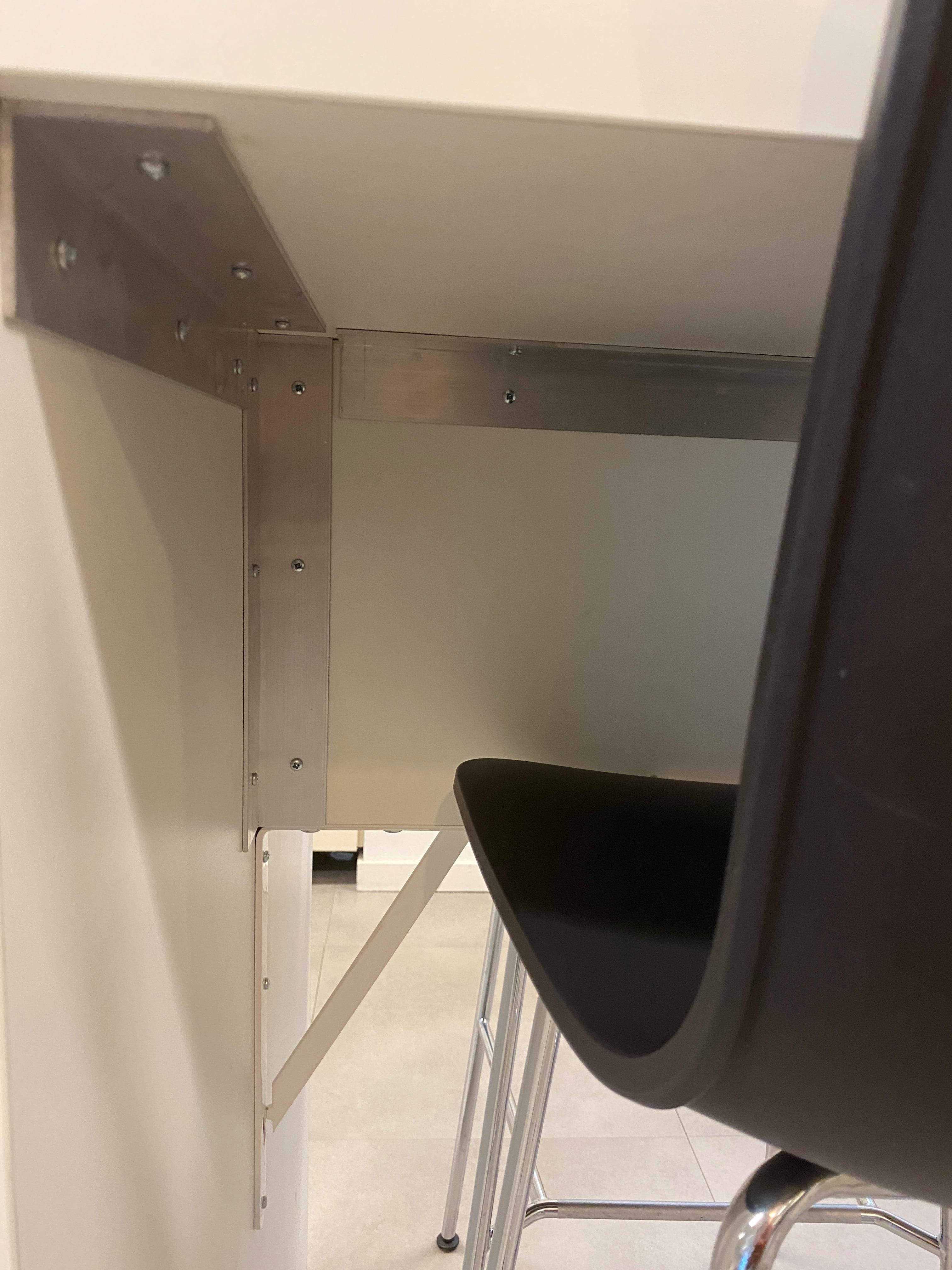 Table haute 300cm blanche-2