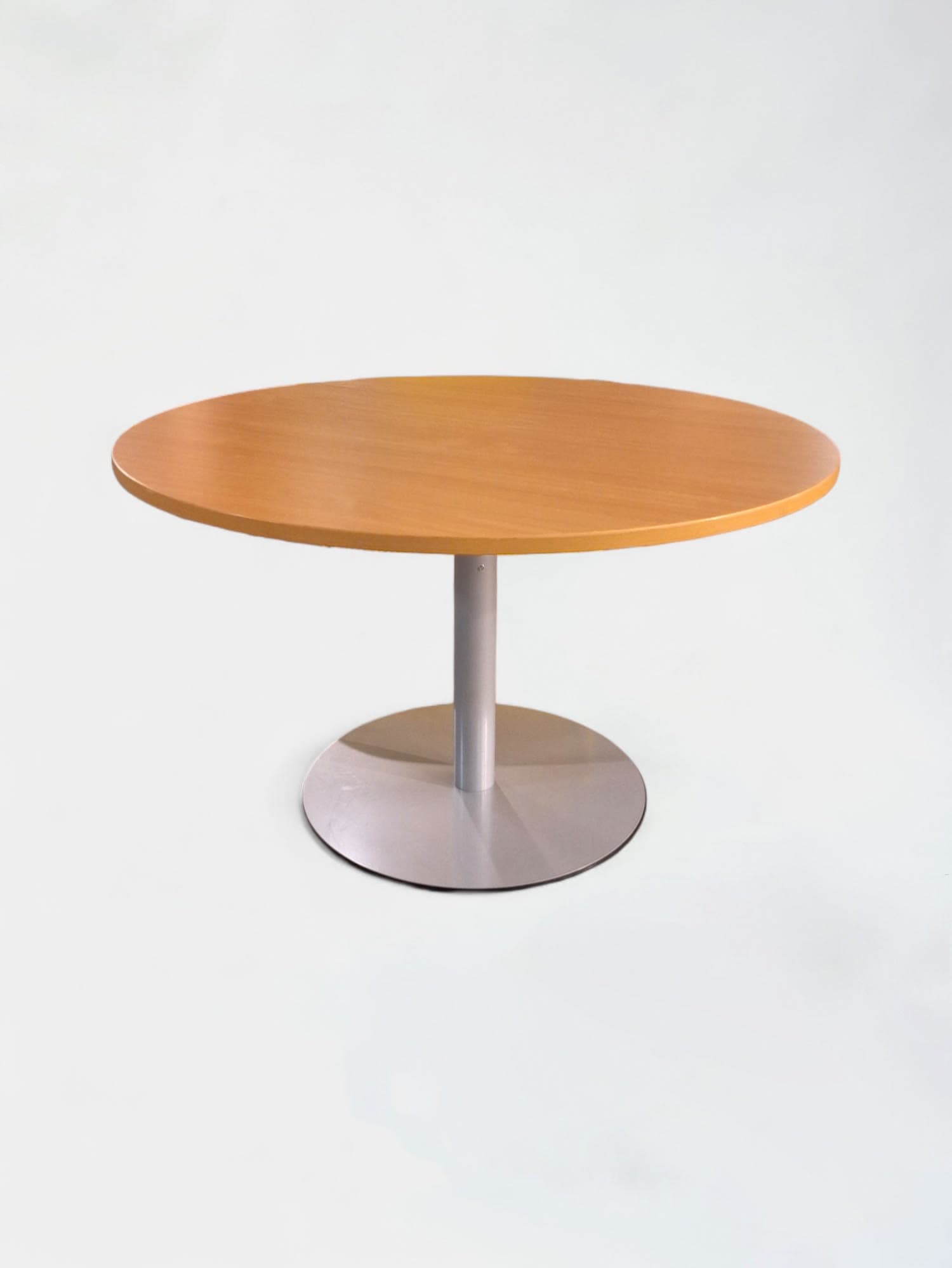 120cm Laminate round table with grey leg