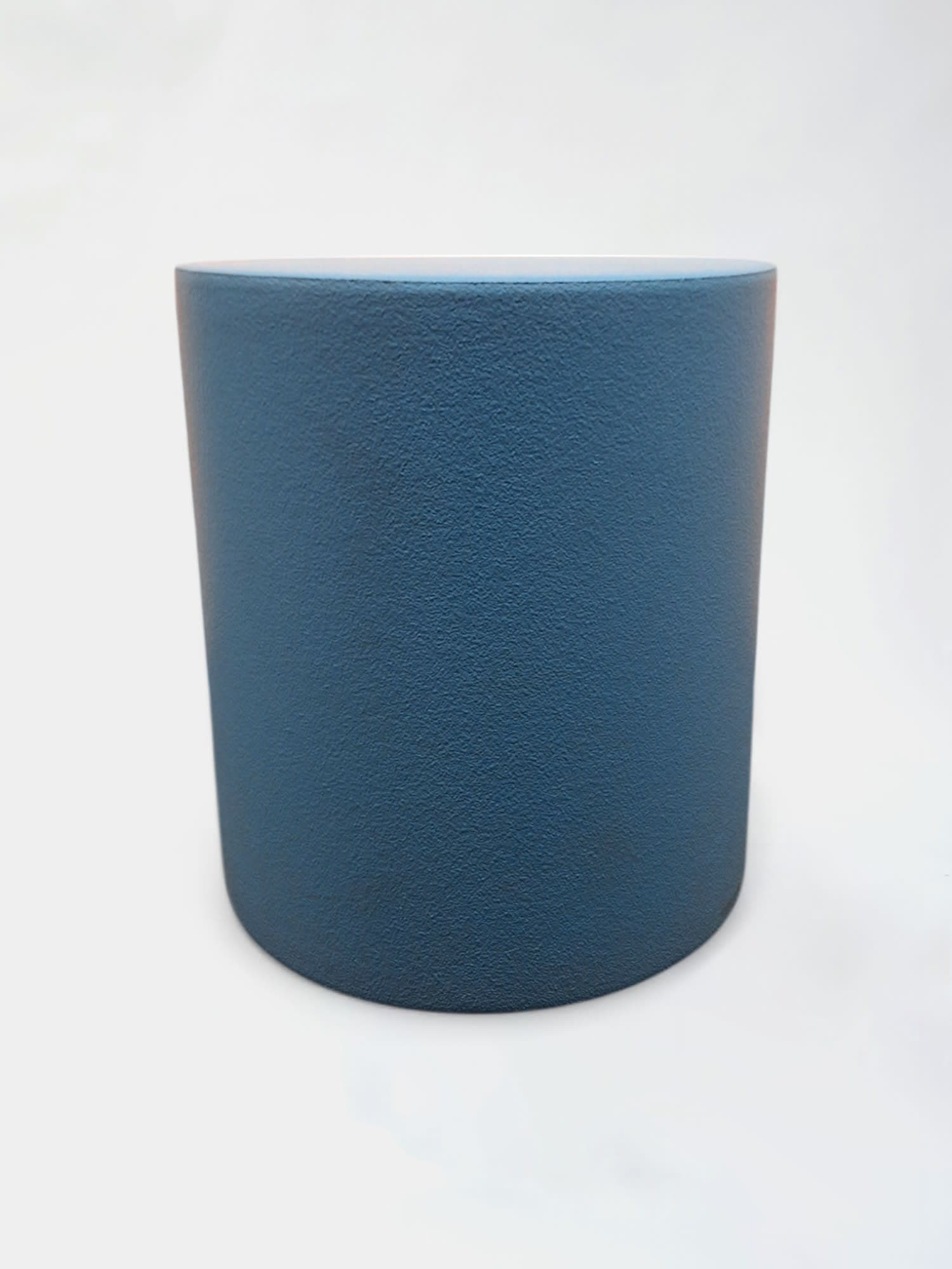 Light blue lightweight plastic pouffe-0