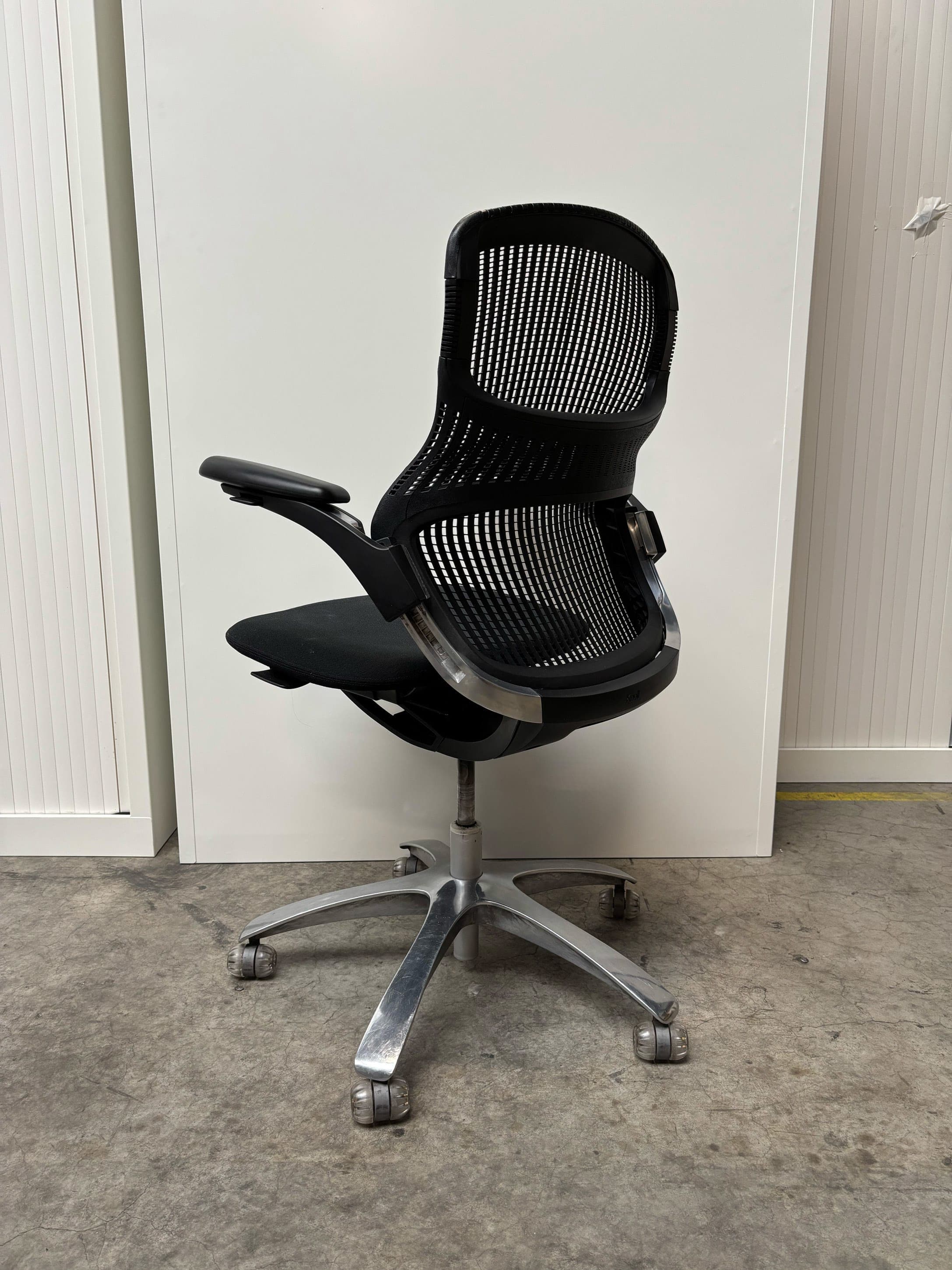 Knoll Black Mesh Office Chair with Adjustable Armrests-6