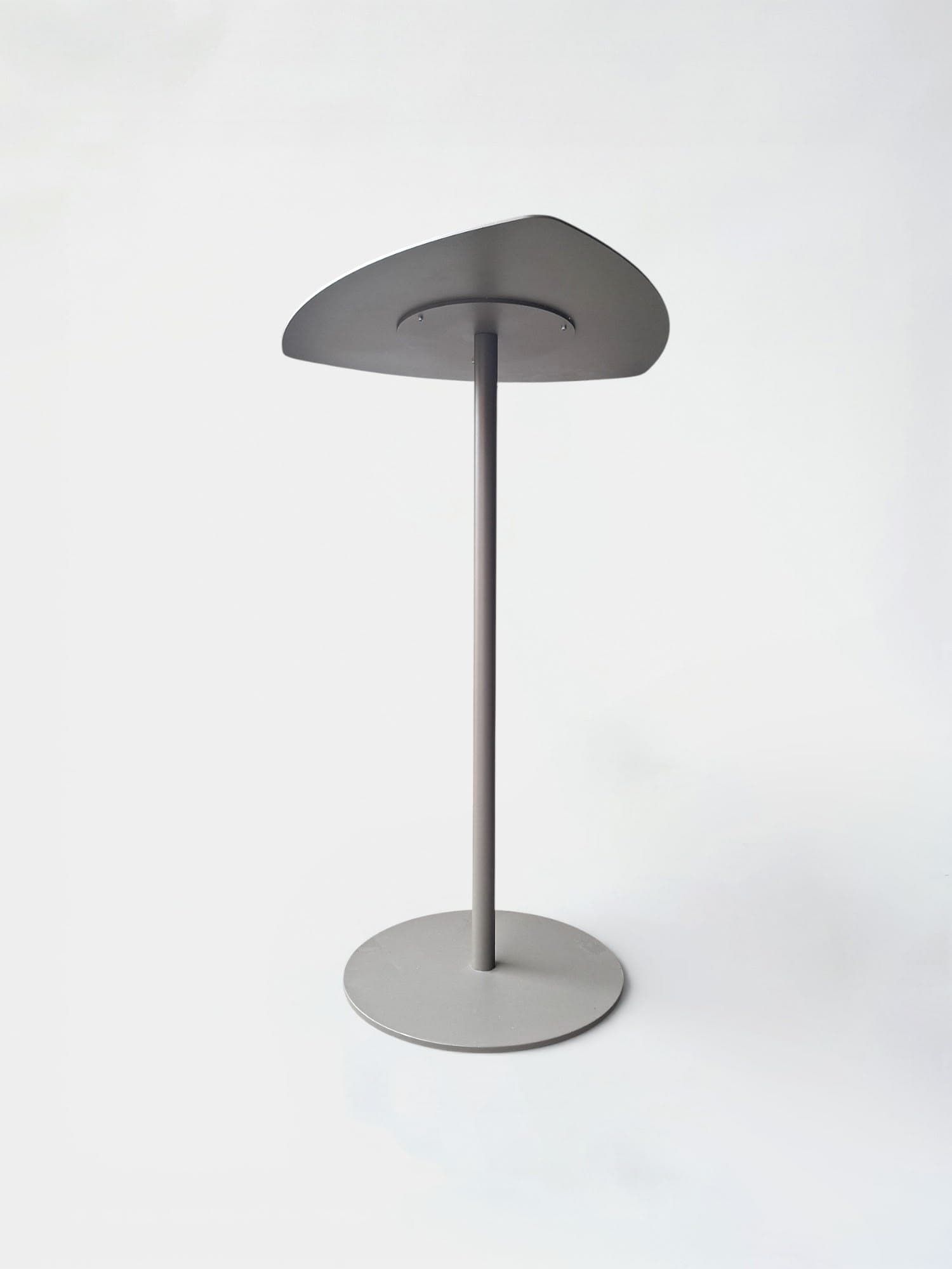 Brown anthracite Metal high Table with Minimalist Design-0