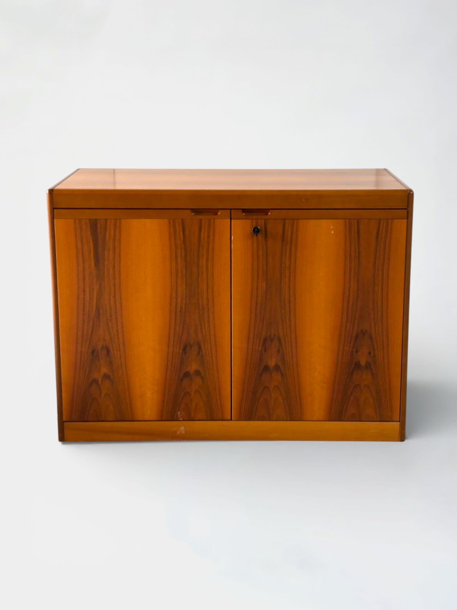 Vintage walnut wood storage-0