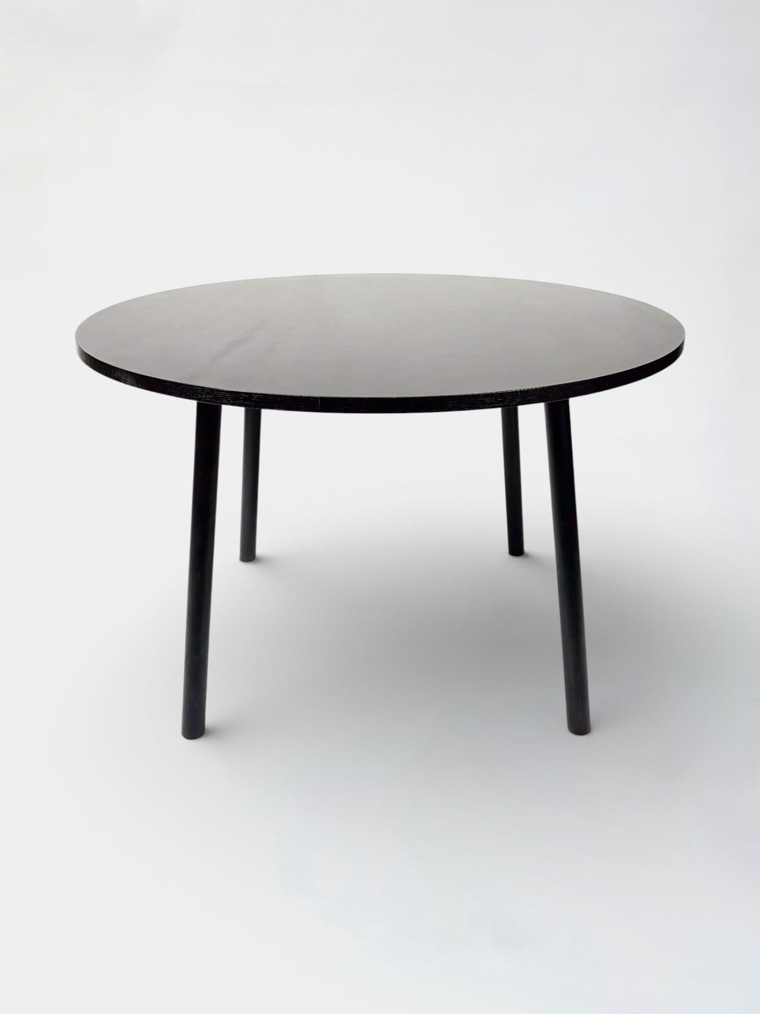 Table CRUSO 120cm en bois noir avec quelques rayures-0