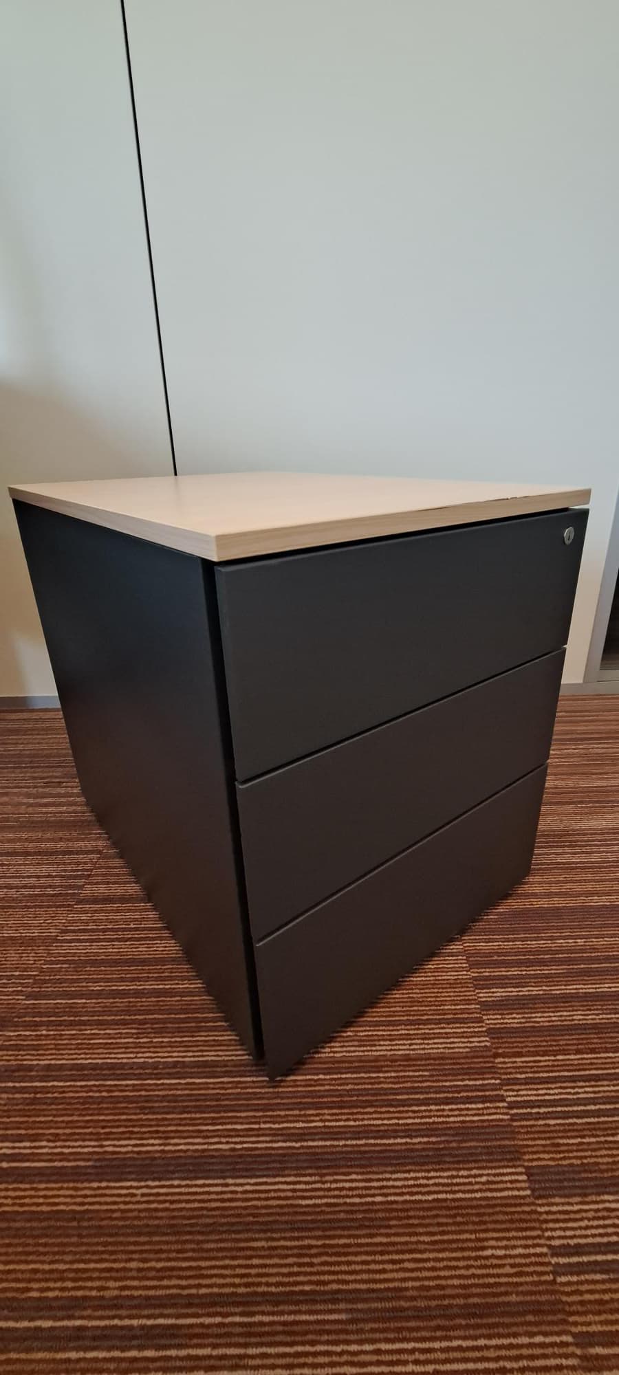 3-lades grijs houten blad-0