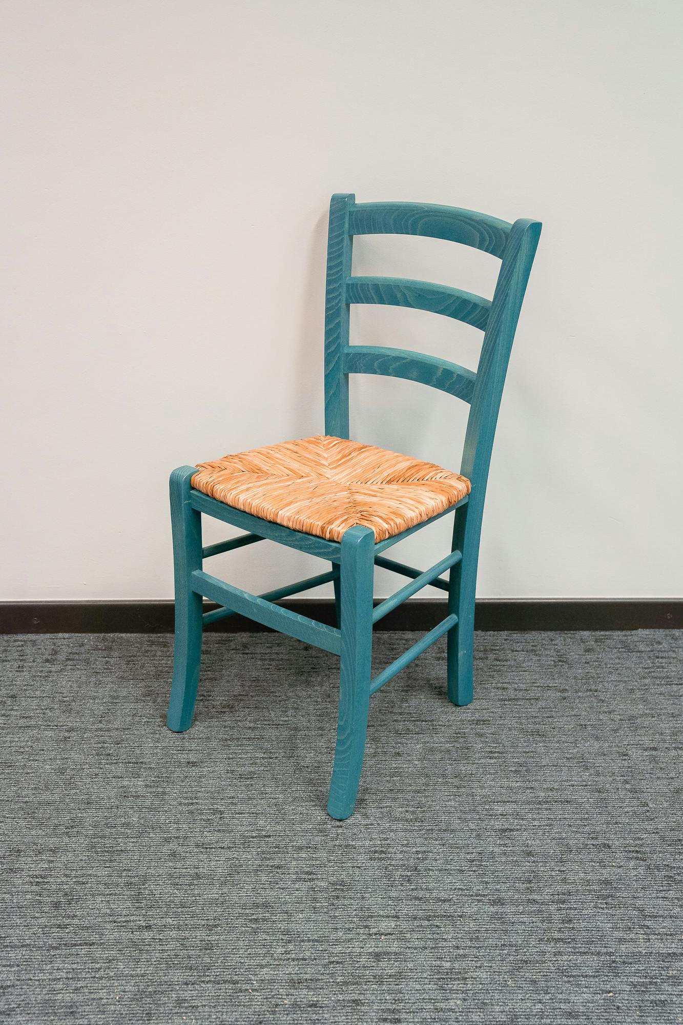 Groene rieten stoel - Tweedehands kwaliteit "Stoelen" - Relieve Furniture - 2