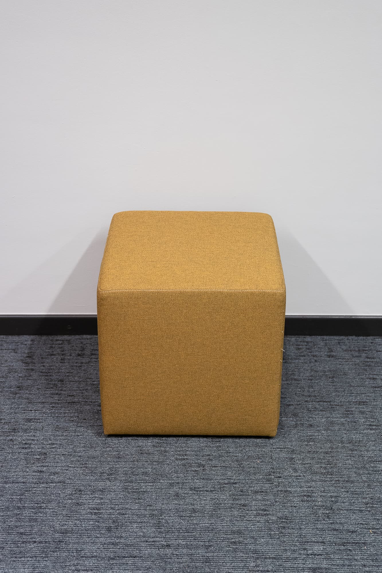 Mottled square pouffe-1