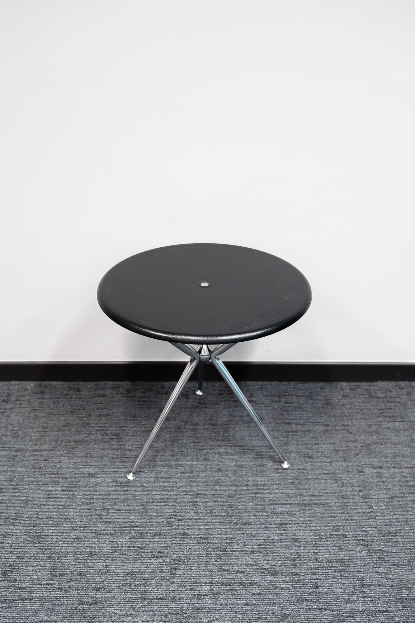 Baleri Italia black round steel coffee table-0