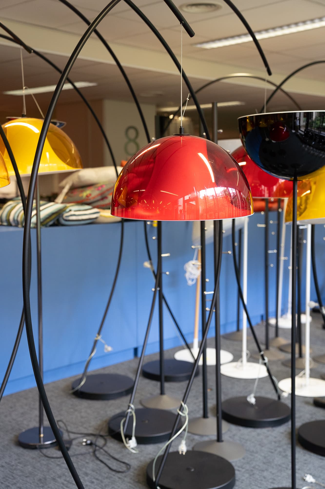 Pedrali transparent red floor lamp-0