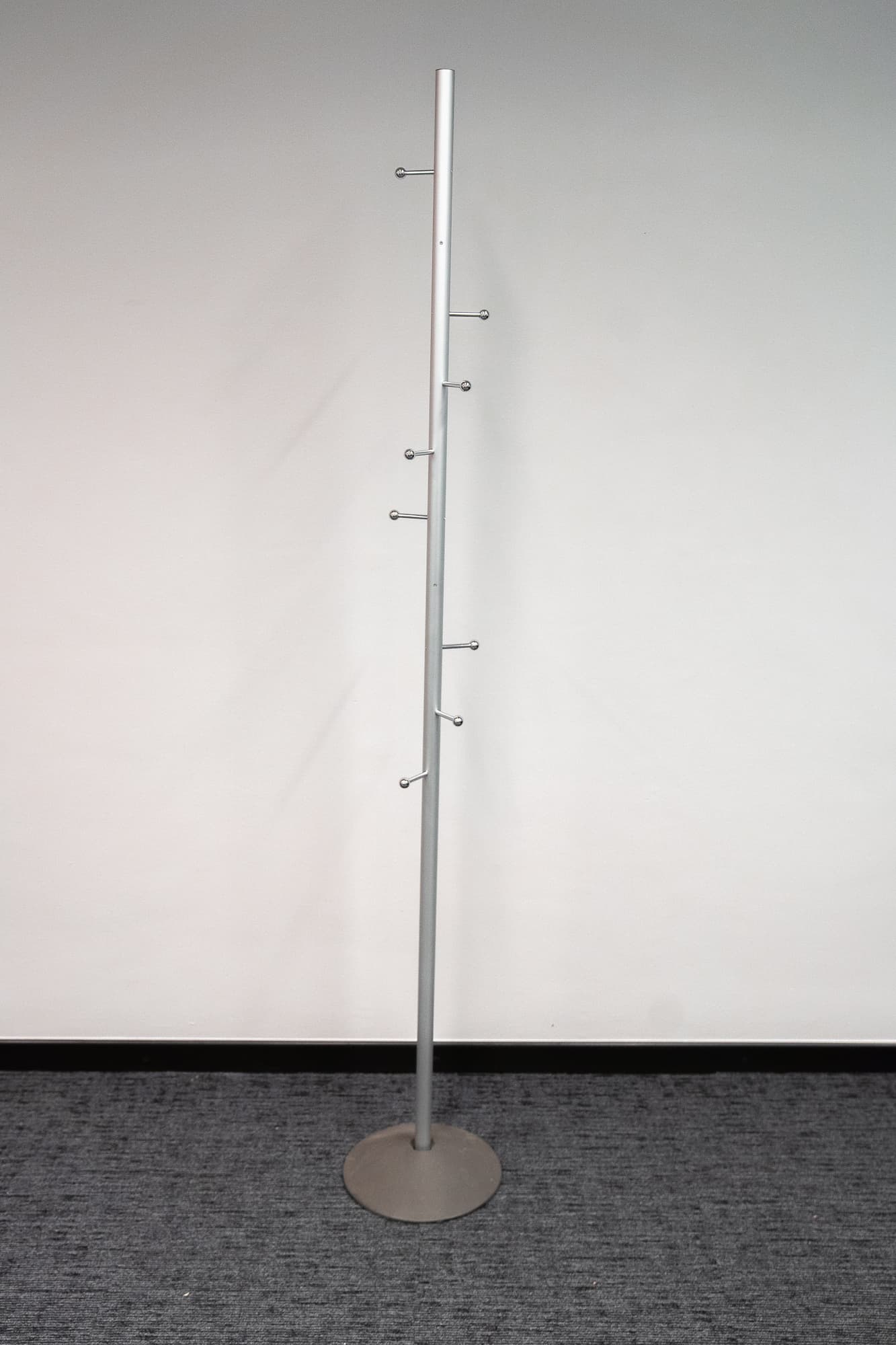 Gray metal coat rack with aluminum balls-0