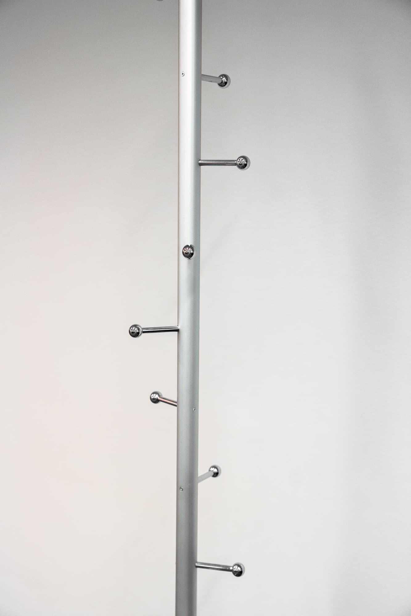 Gray metal coat rack with aluminum balls-2