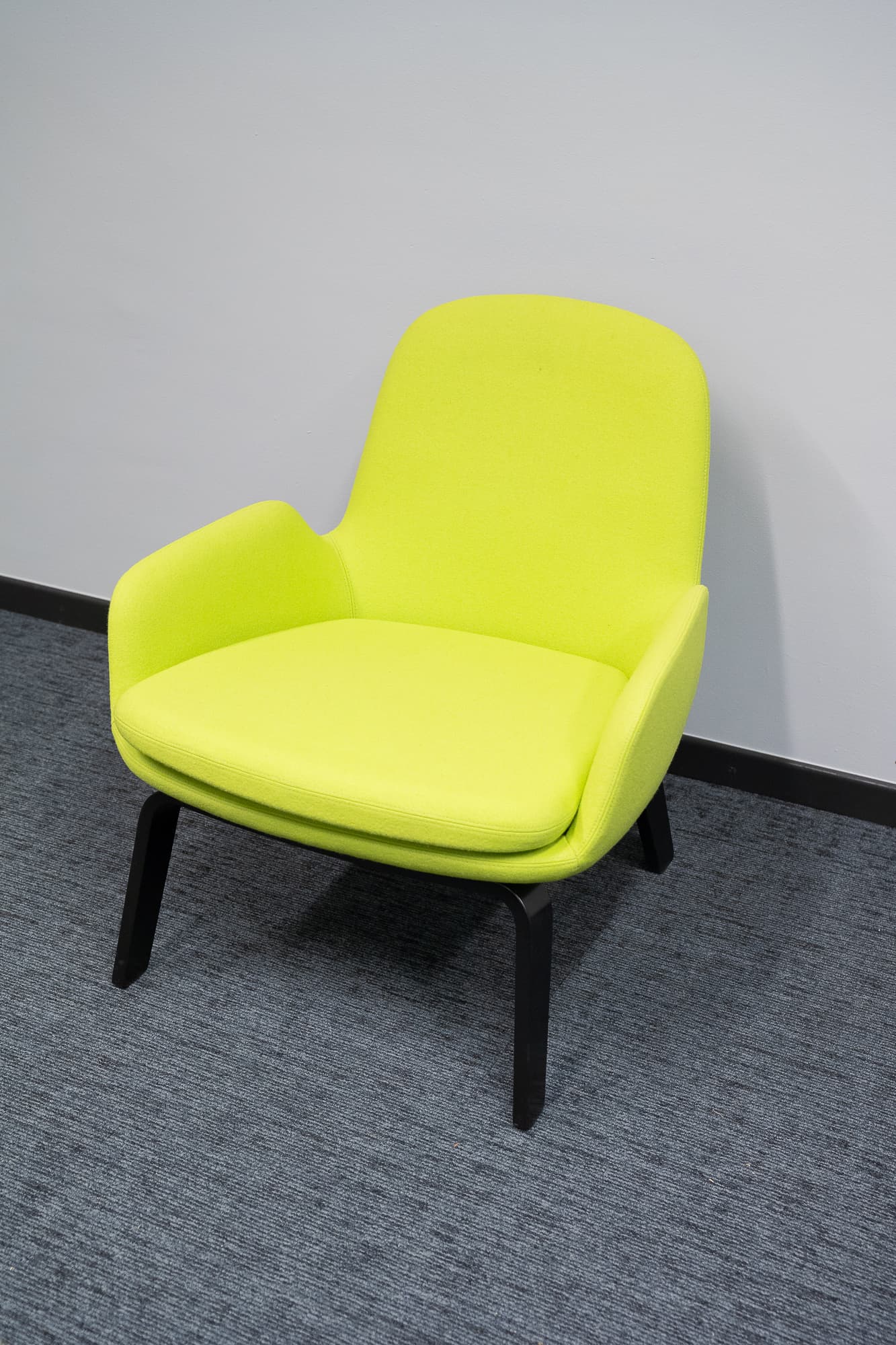Normann Yellow green Low Armchair-1