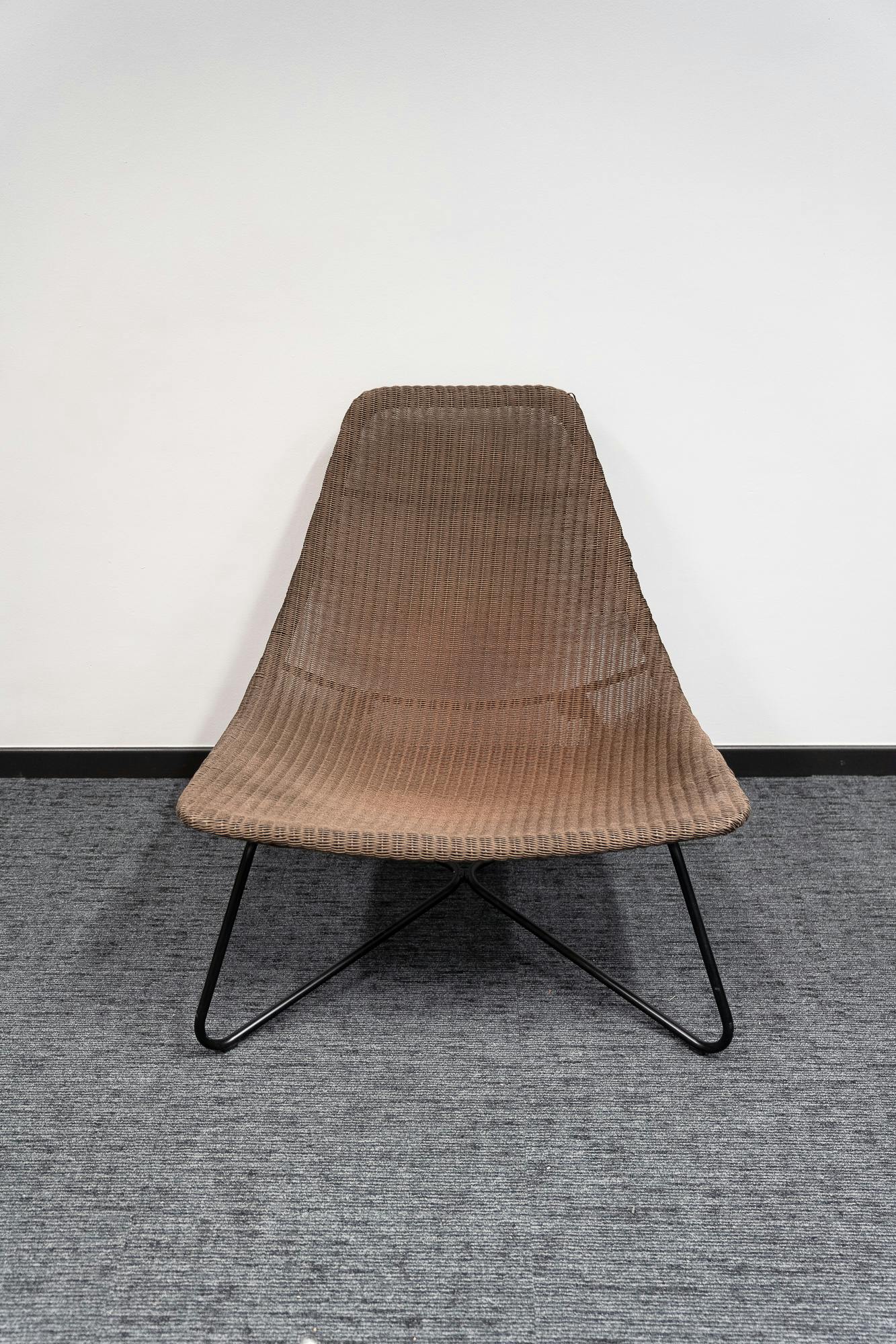 Dark brown wicker armchair - Relieve Furniture