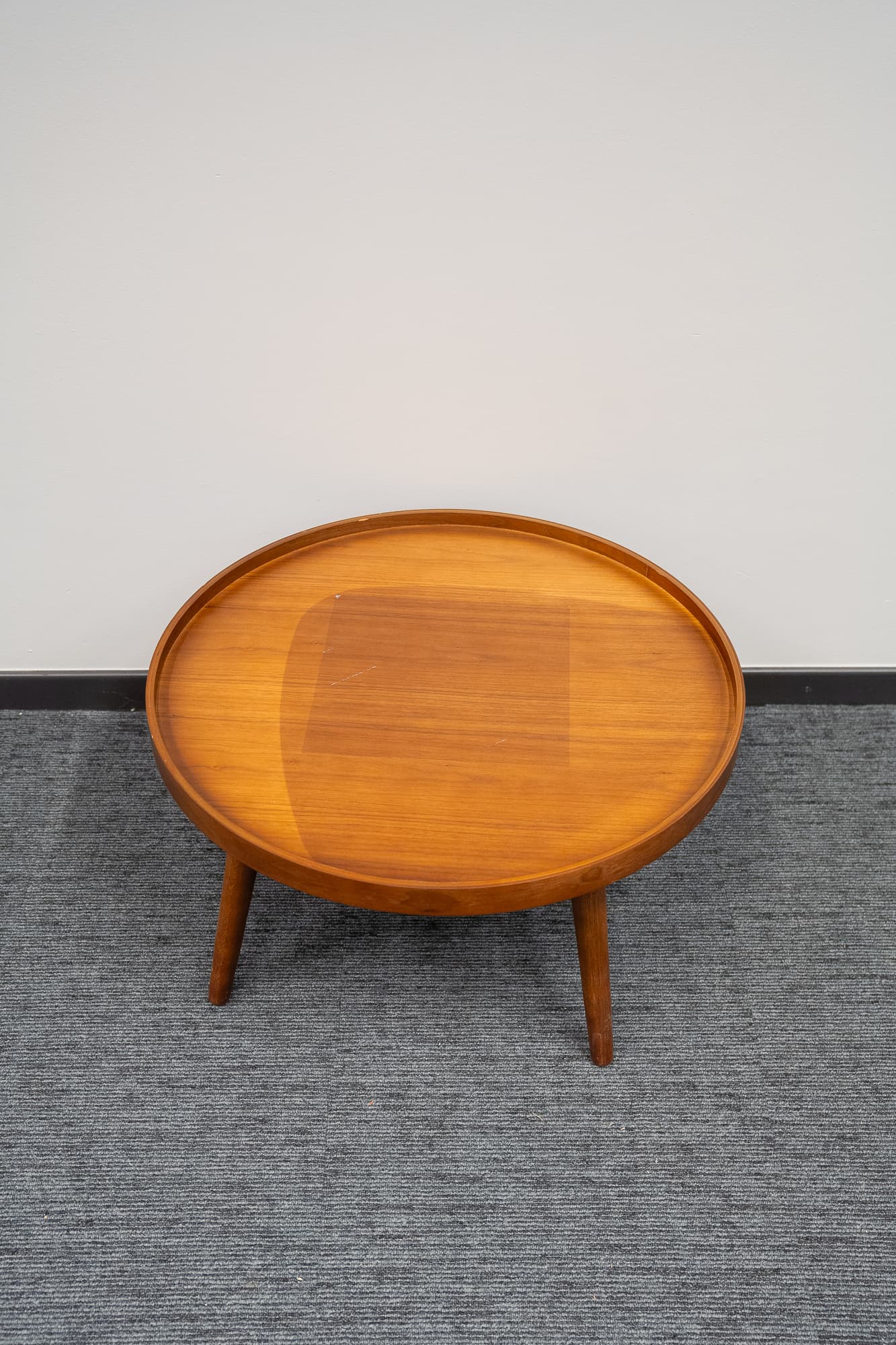 Muuto large light brown wooden coffee table-1