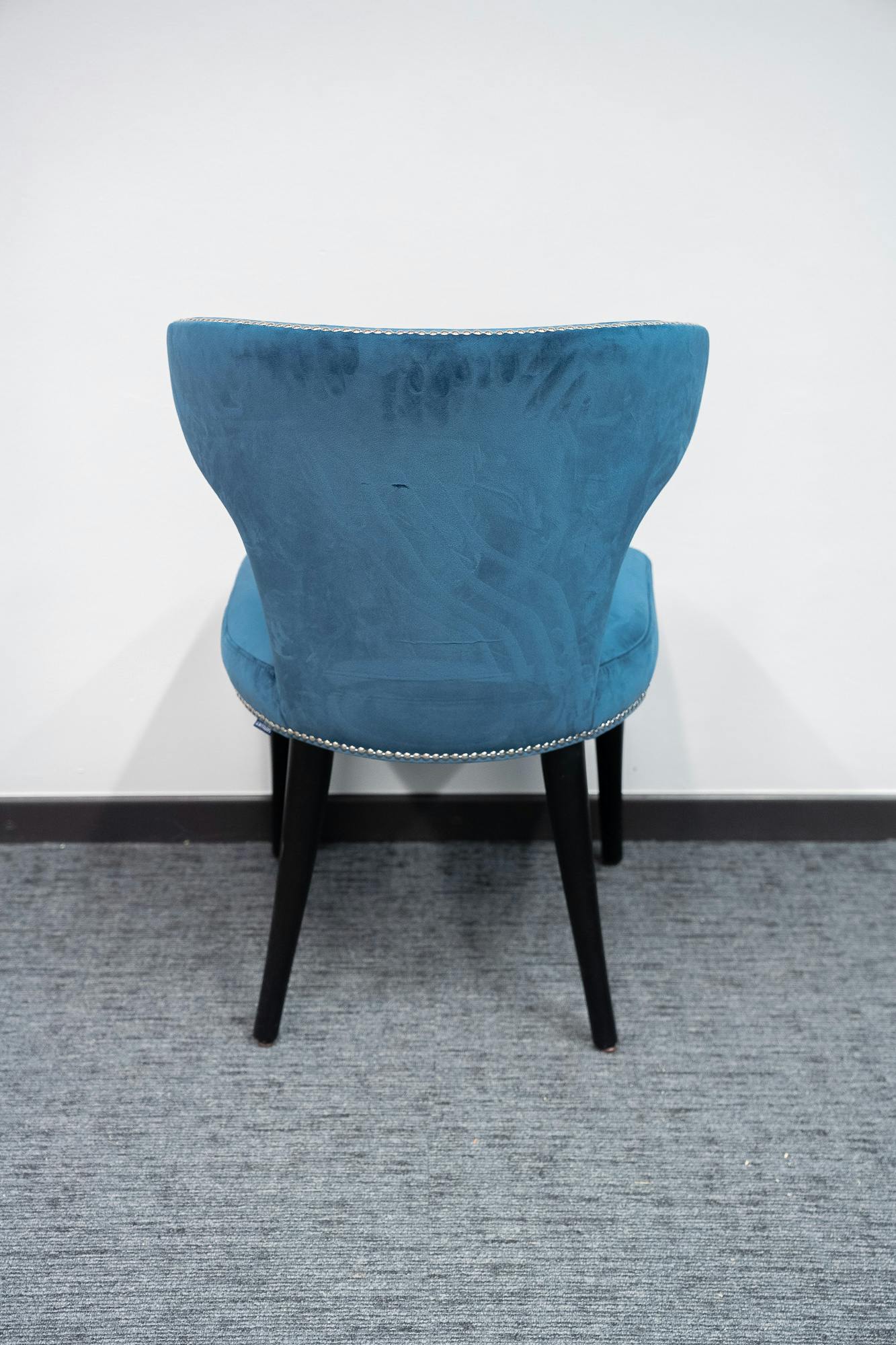 Chaise de banquet Satelliet velour bleu - Qualité de seconde main "Fauteuils et Canapés" - Relieve Furniture - 3