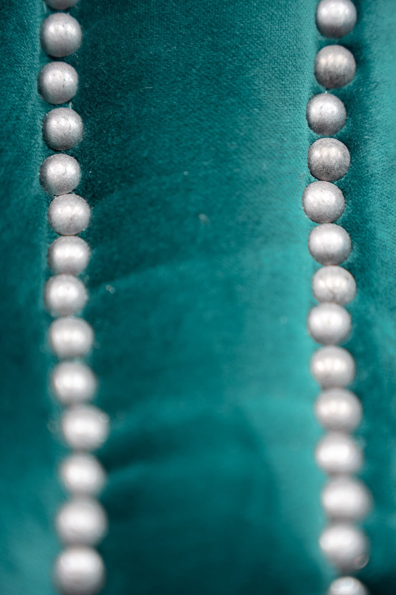 Fauteuil Satellite en velours vert-3