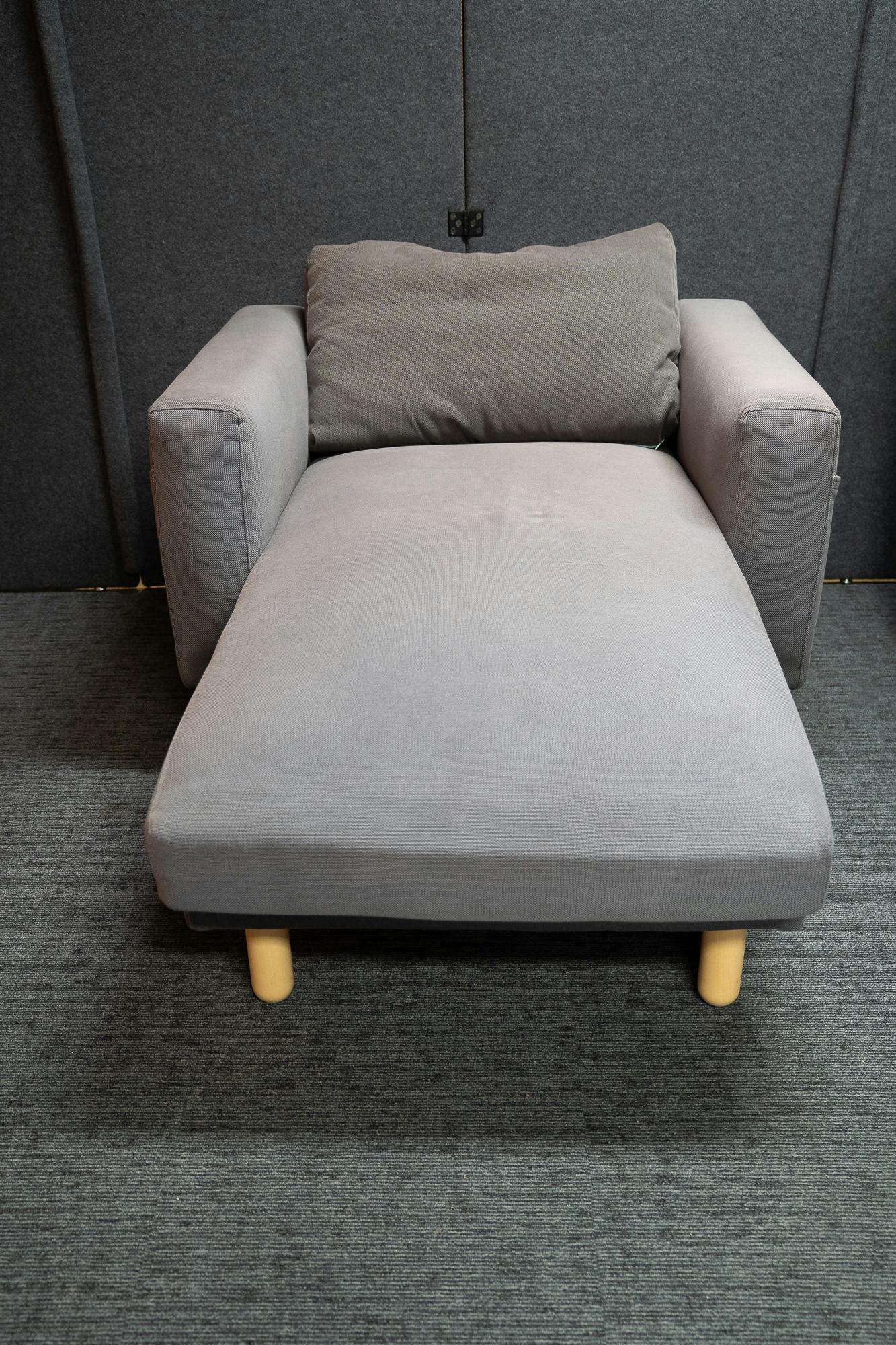 Méridienne sofa, taupe grey - Second hand quality "Armchairs and Couches" - Relieve Furniture