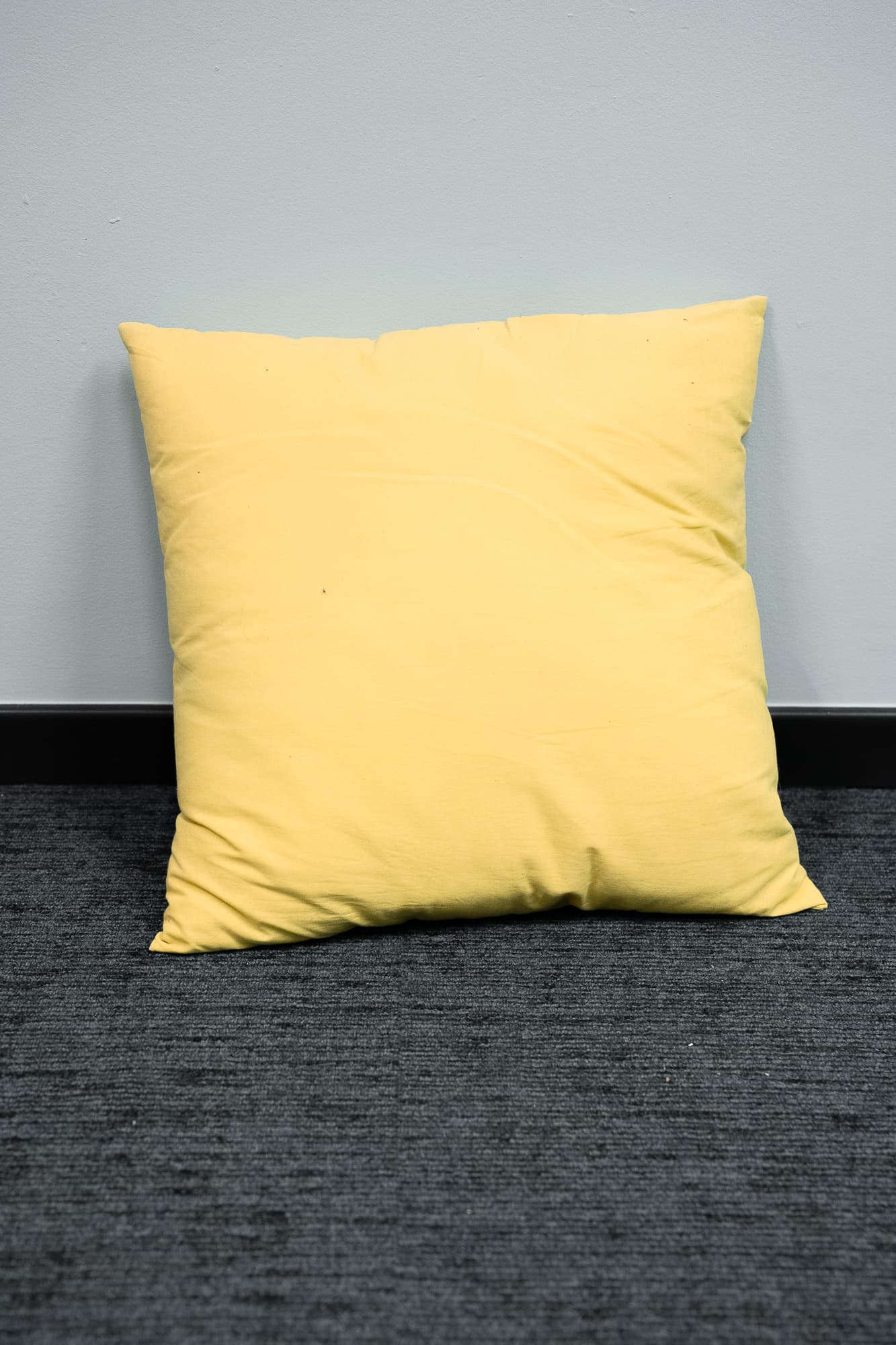 yellow / green fabric cushion-0